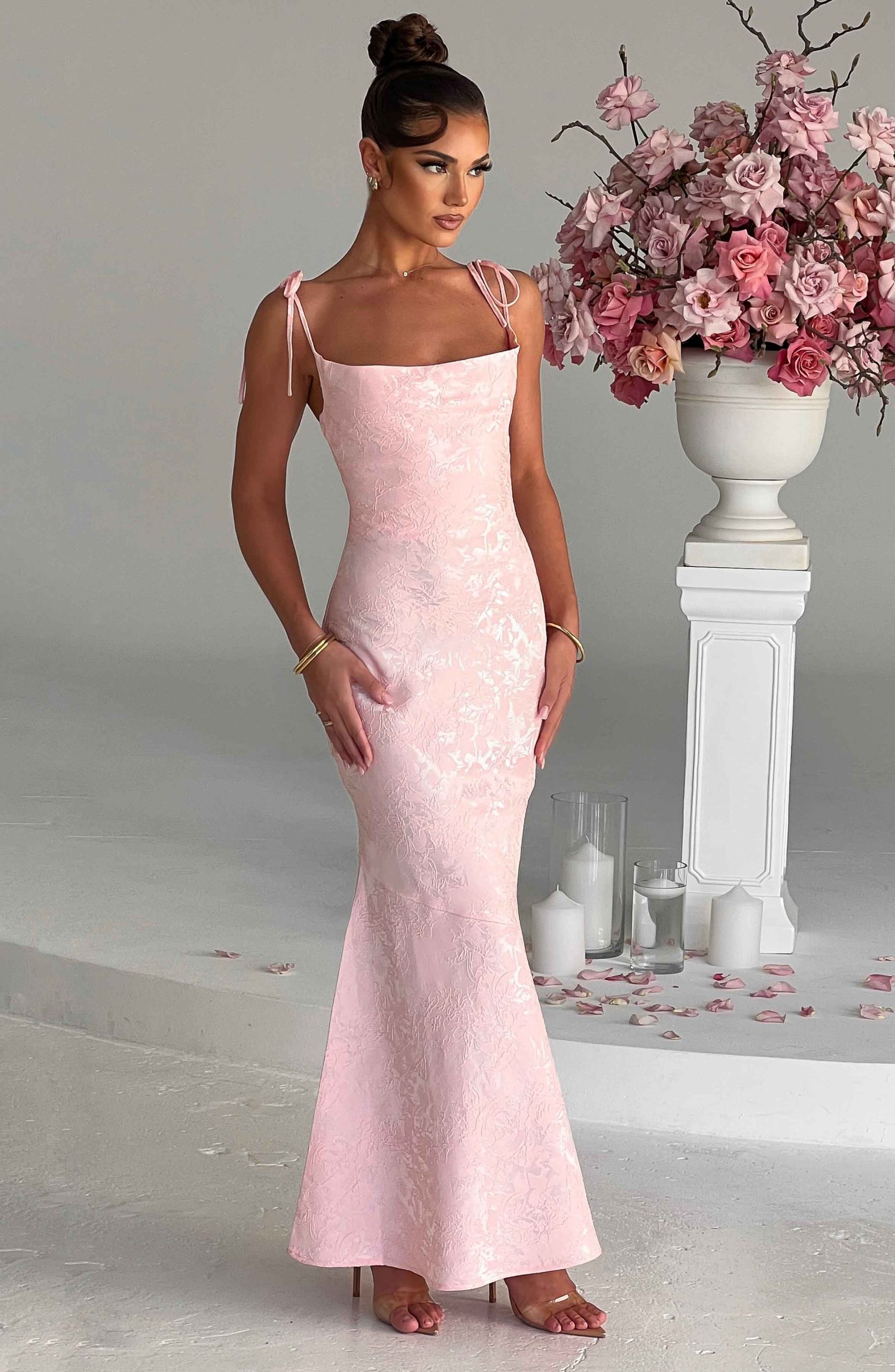 Whitney Maxi Dress – Blush