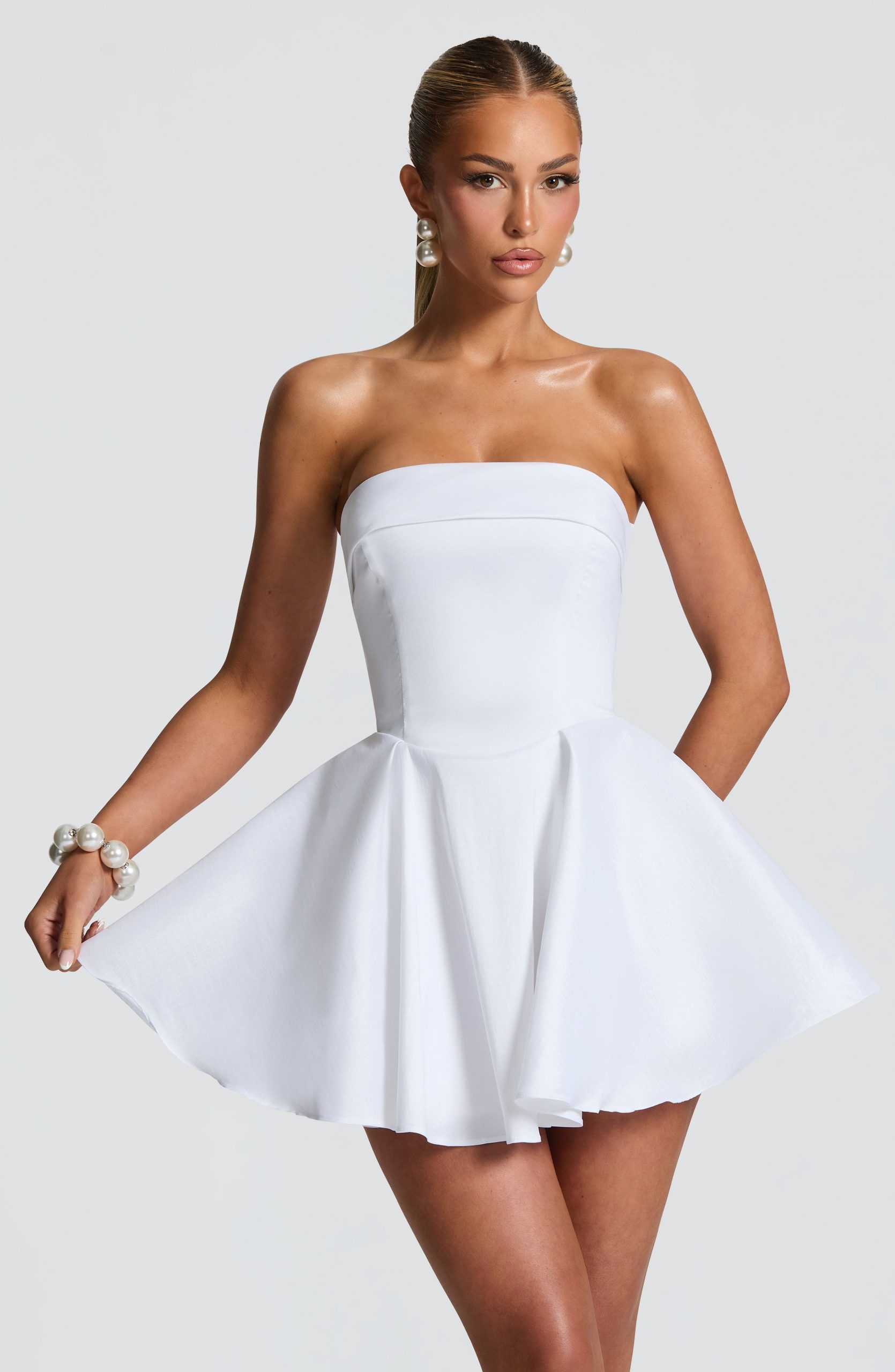 Dionne Mini Dress – Ivory
