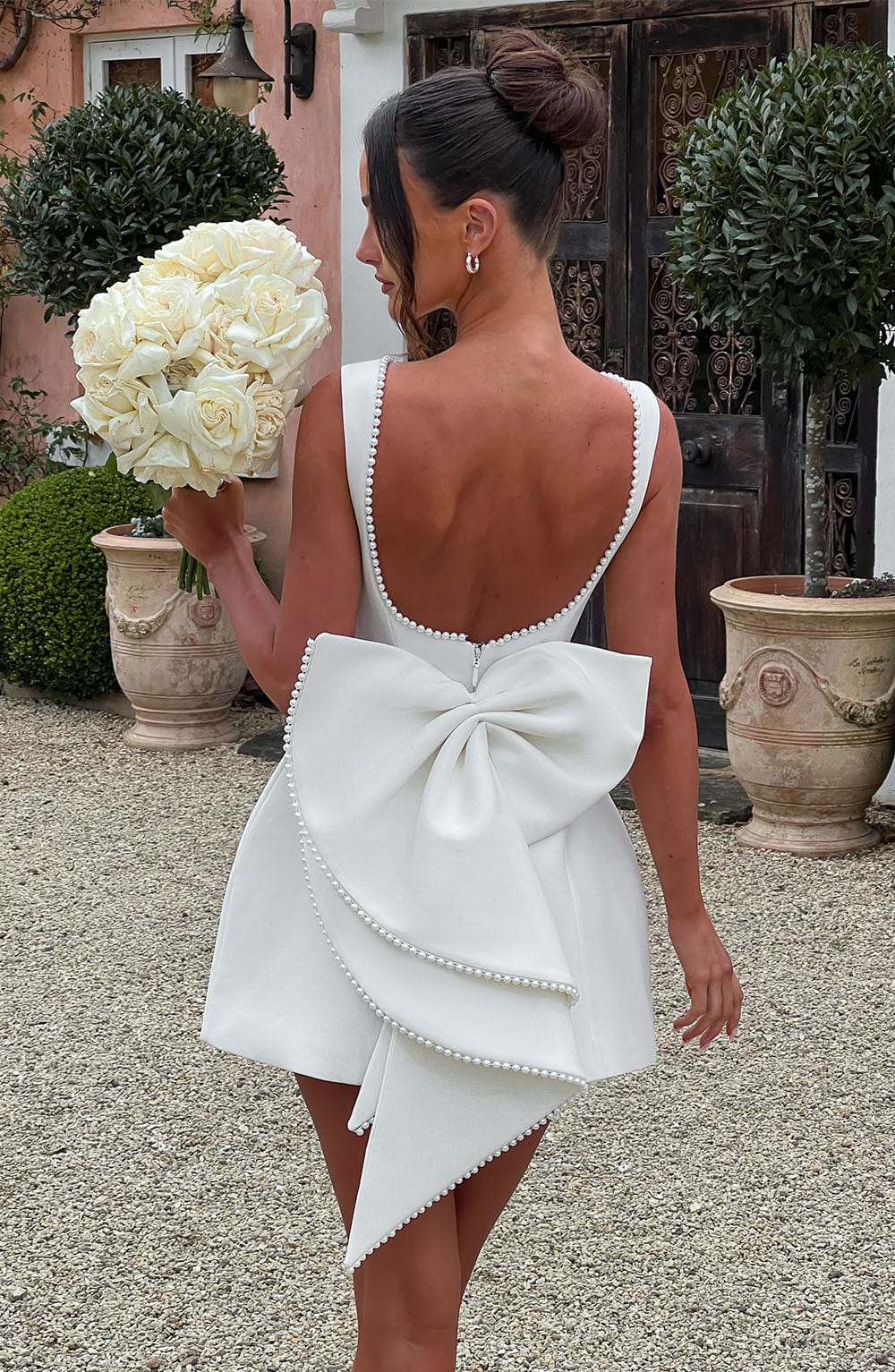Carrie Mini Dress – Ivory