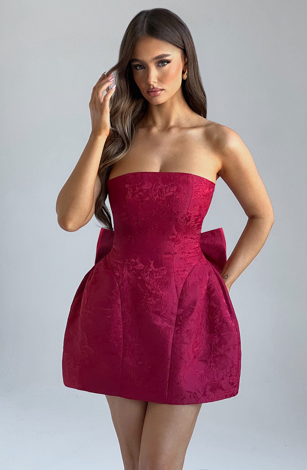 Elenora Mini Dress – Red