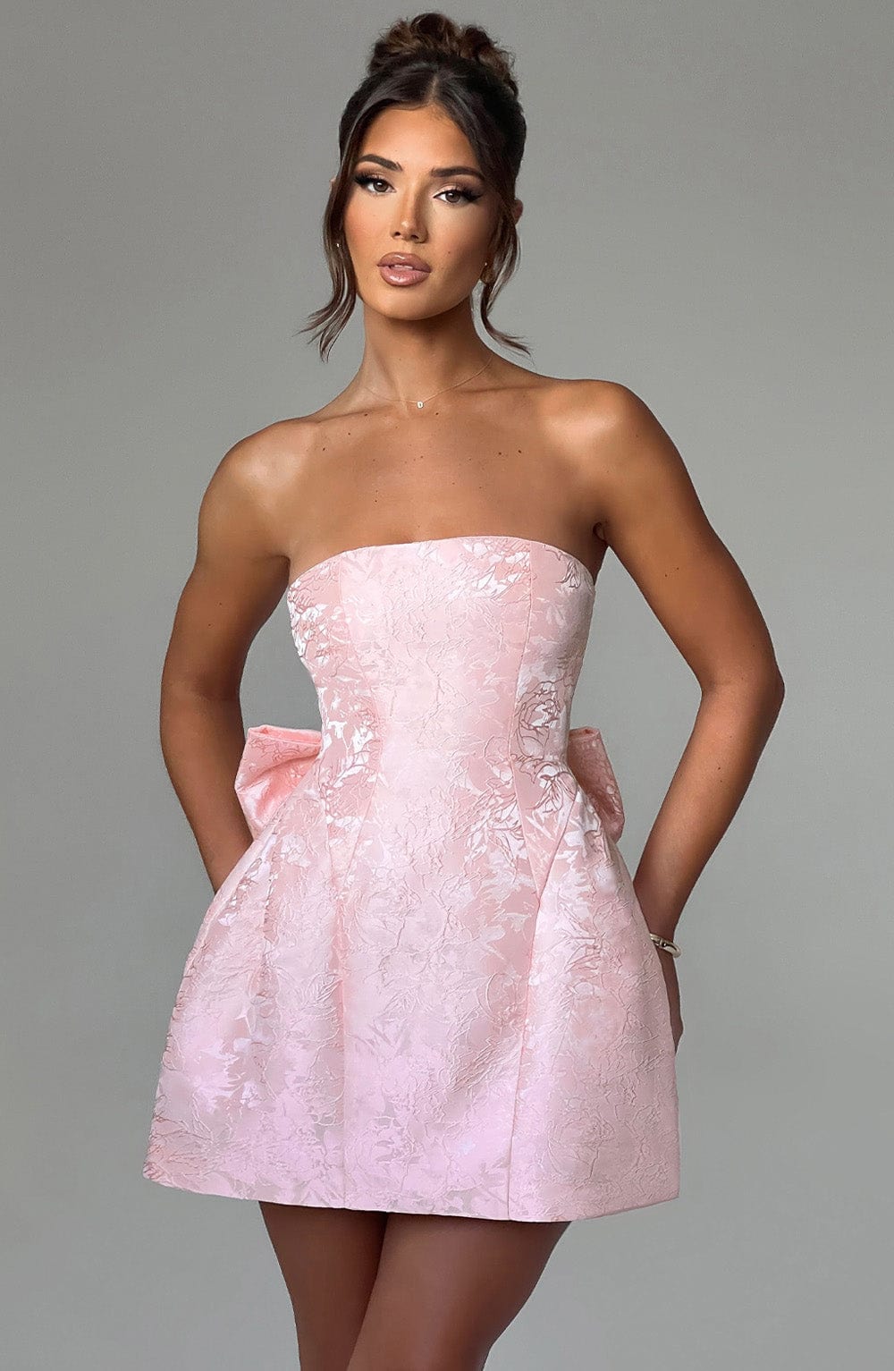 Elenora Mini Dress – Blush
