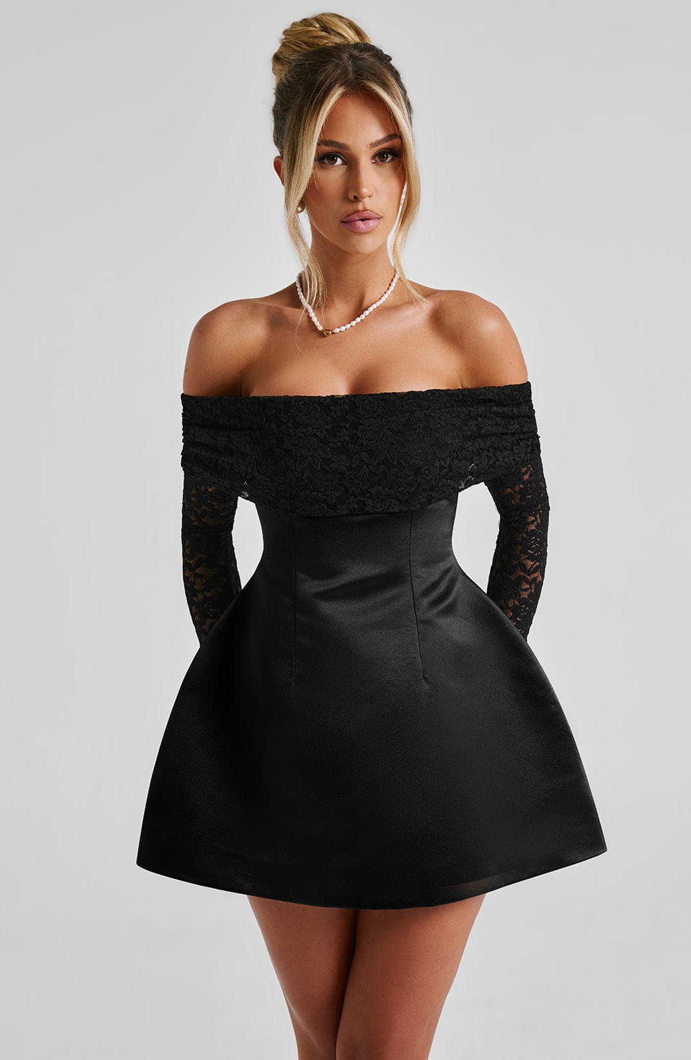 Georgianna Mini Dress – Black