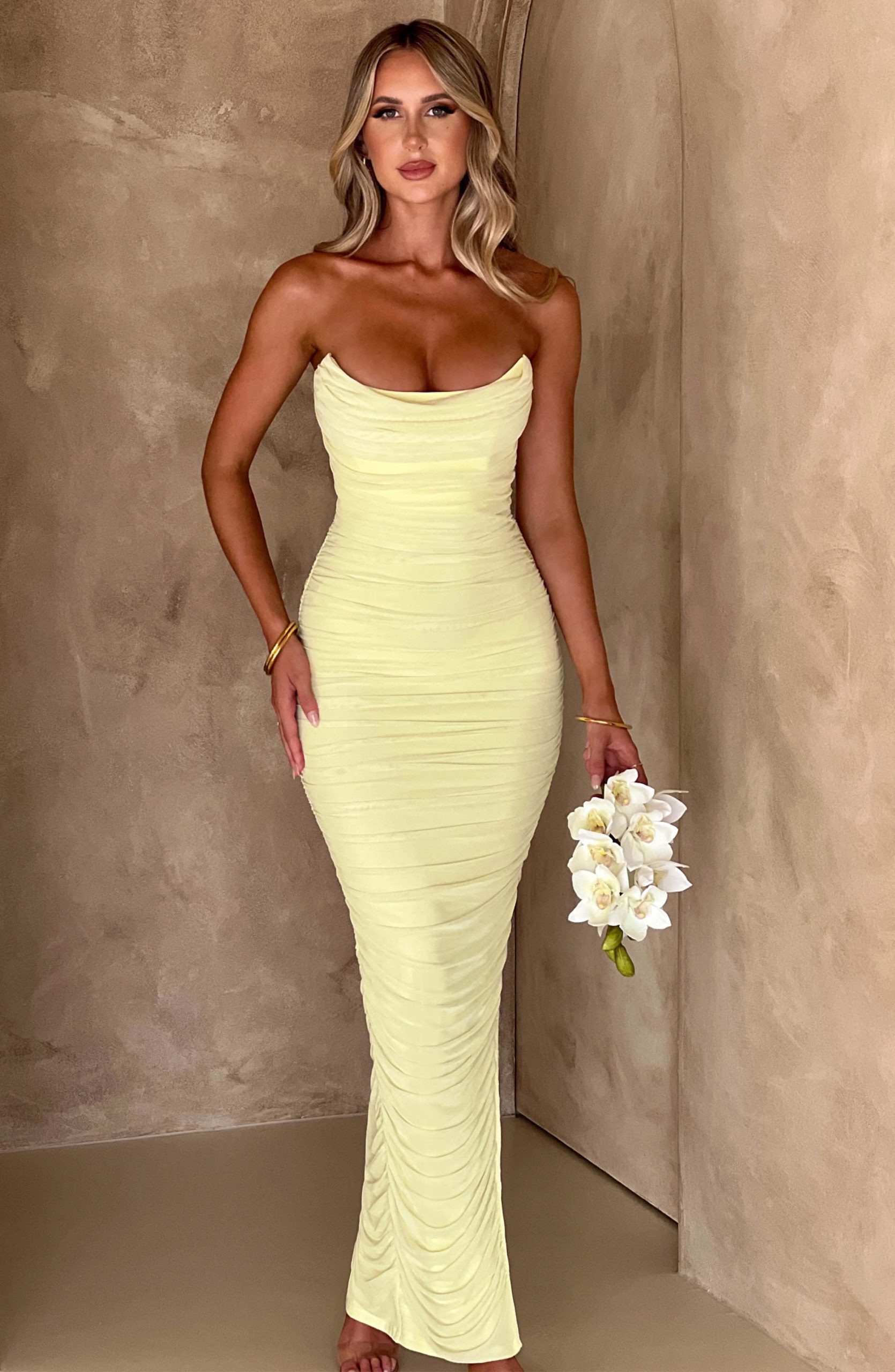Demi Maxi Dress – Lime