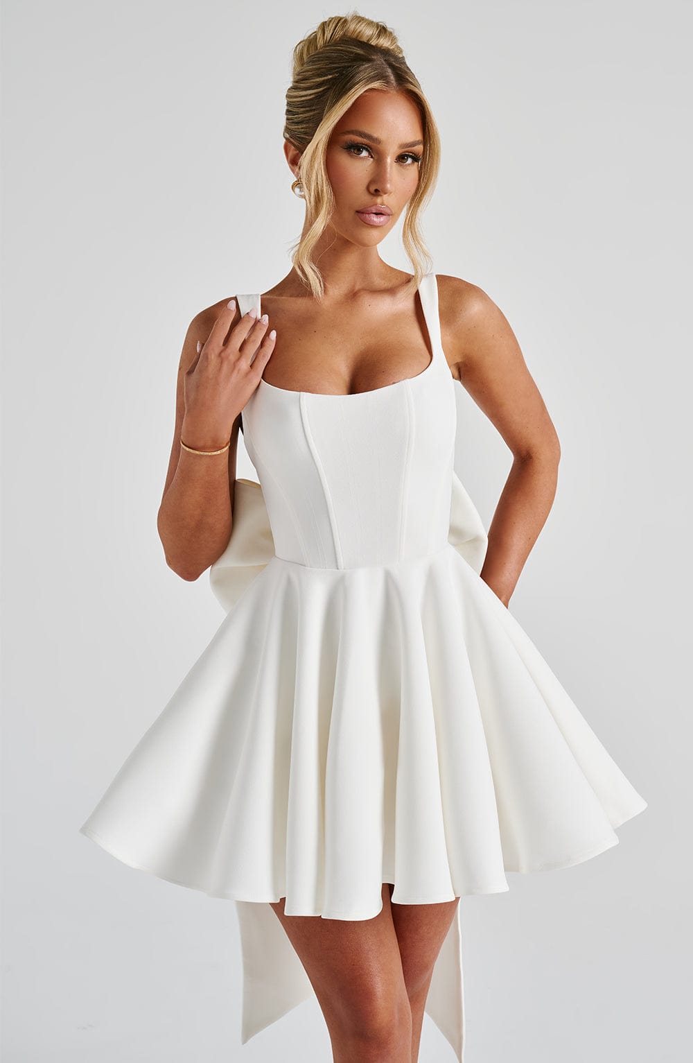 Rue Mini Dress – Ivory
