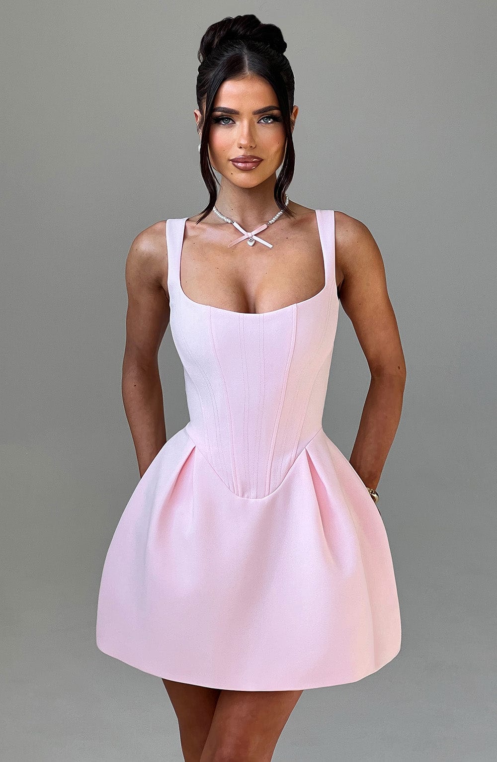 Janiyah Mini Dress – Blush