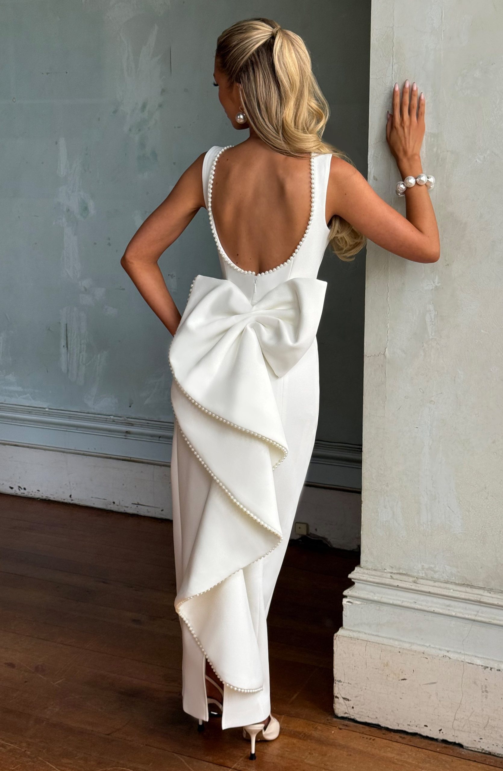 Lana Midaxi Dress – Ivory