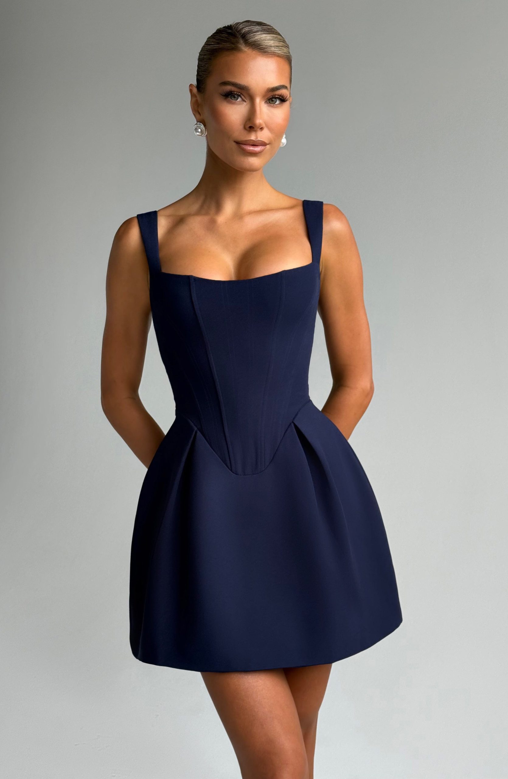 Janiyah Mini Dress – Navy
