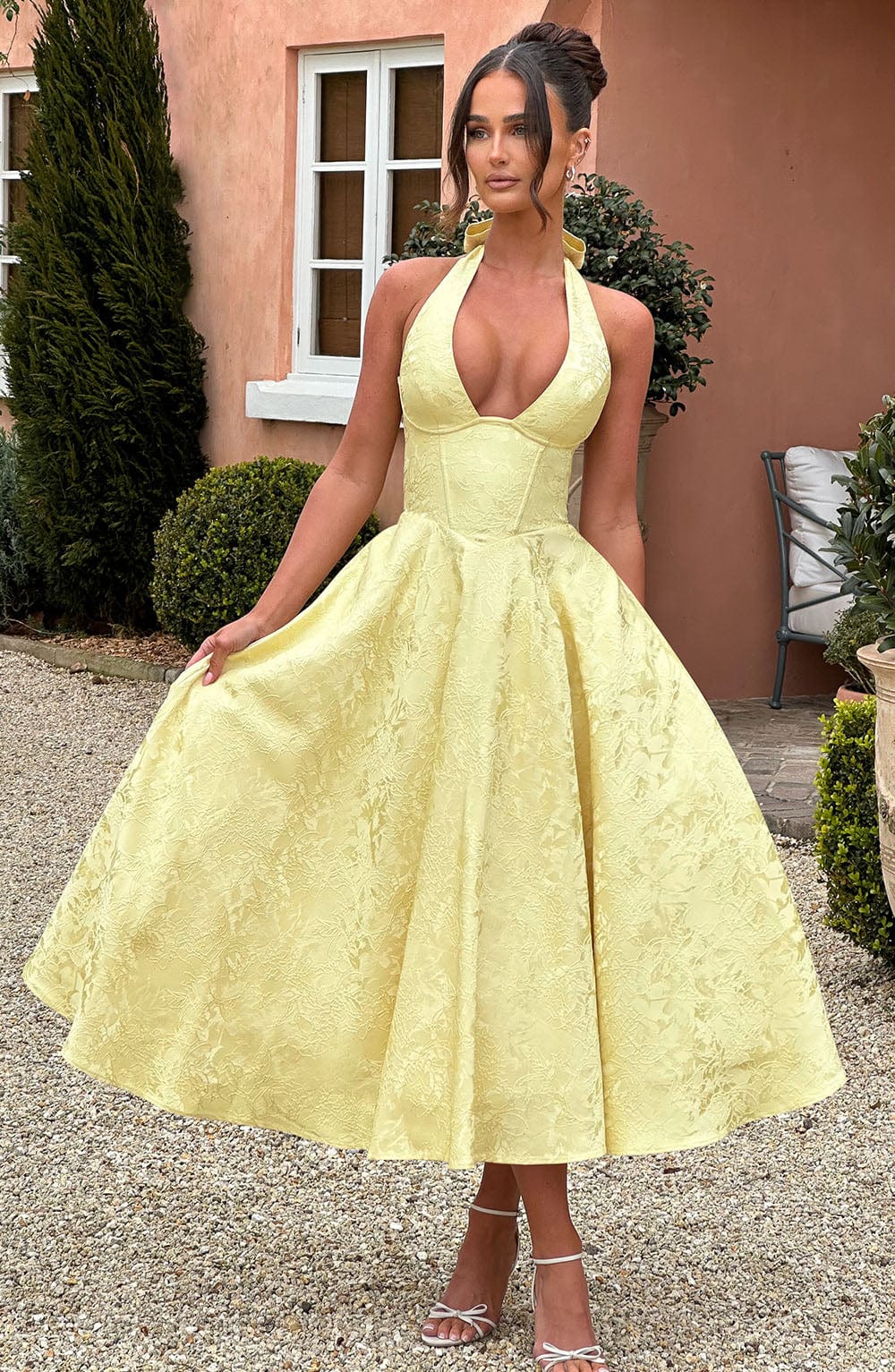 Effie Midi Dress – Lemon