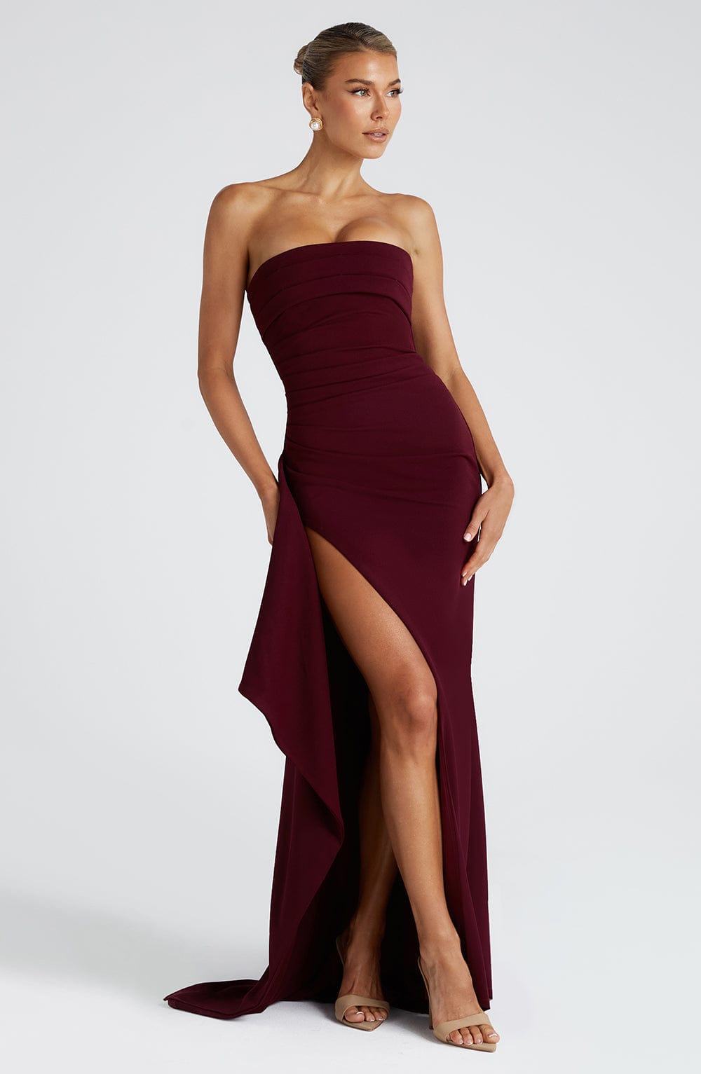 Zafira Maxi Dress – Cherry Lacquer