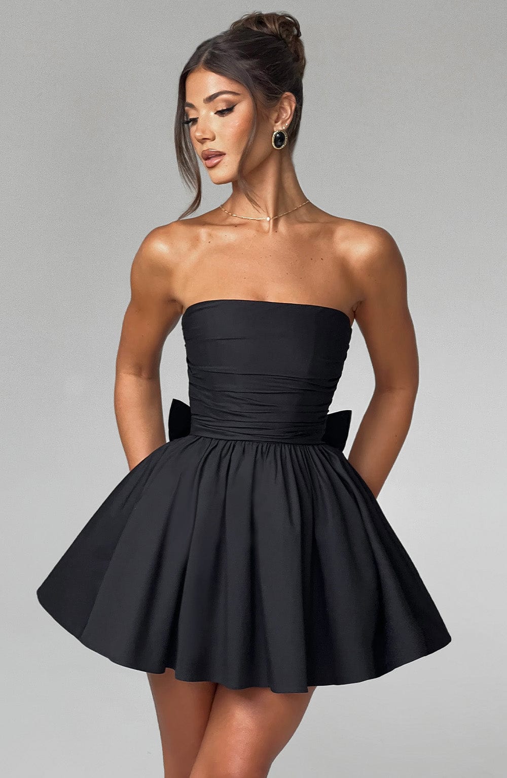 Katrina Mini Dress – Black