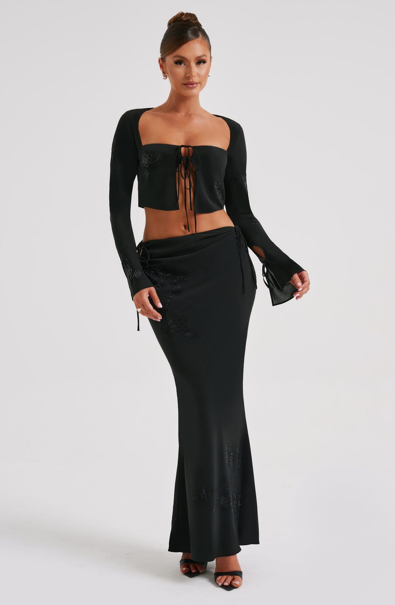 Tana Maxi Skirt – Black