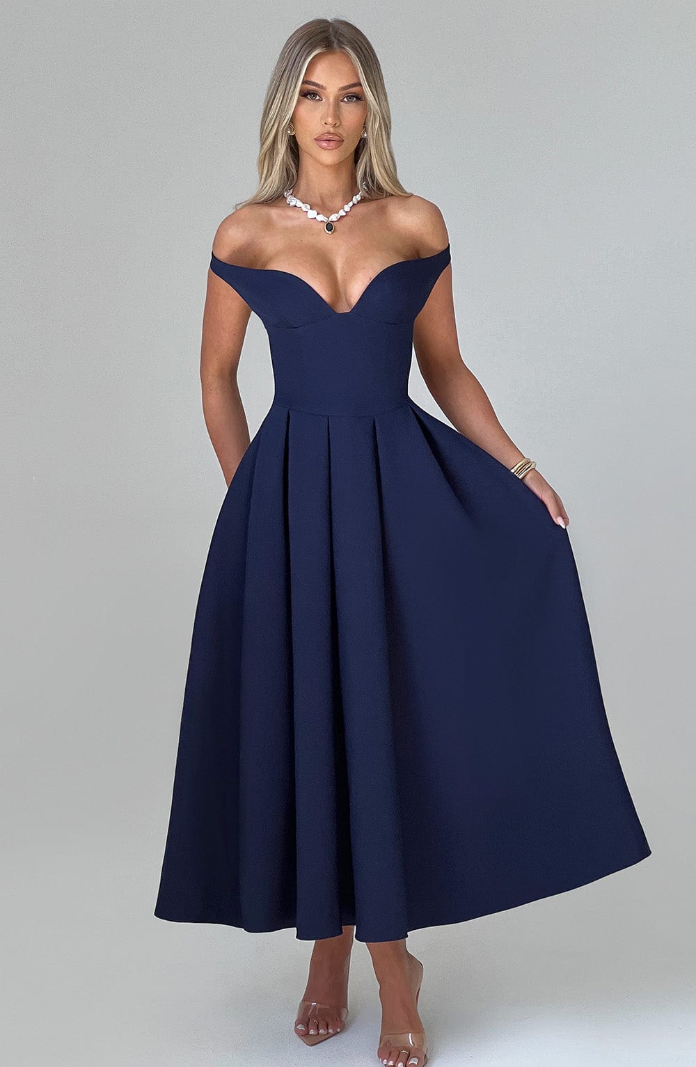 Lanetta Midi Dress – Navy