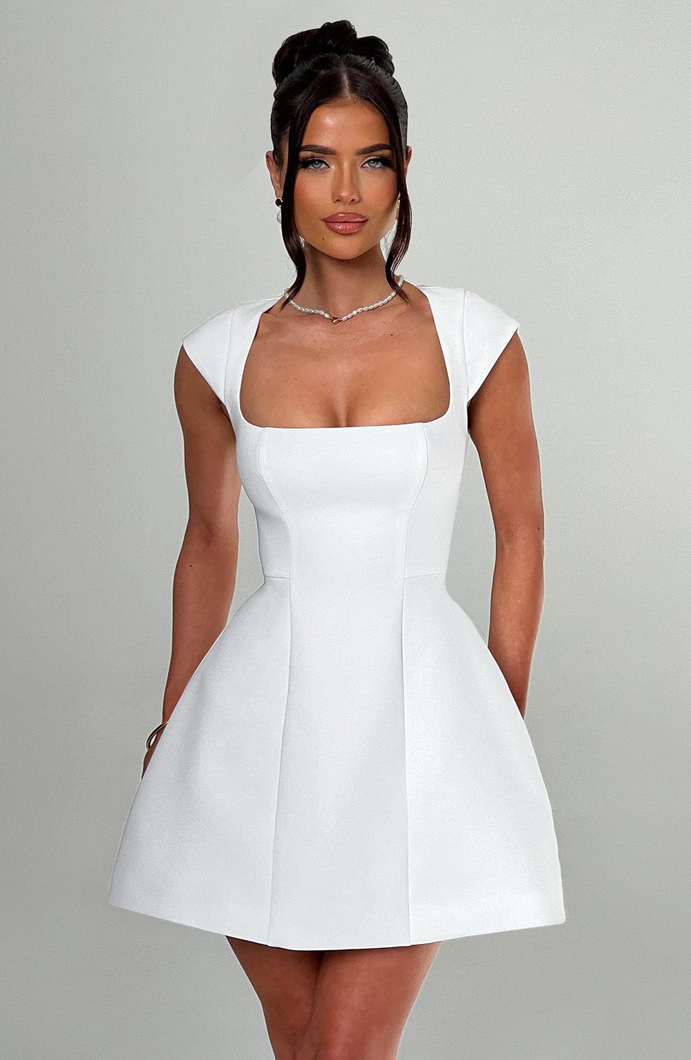 Lena Mini Dress – Ivory