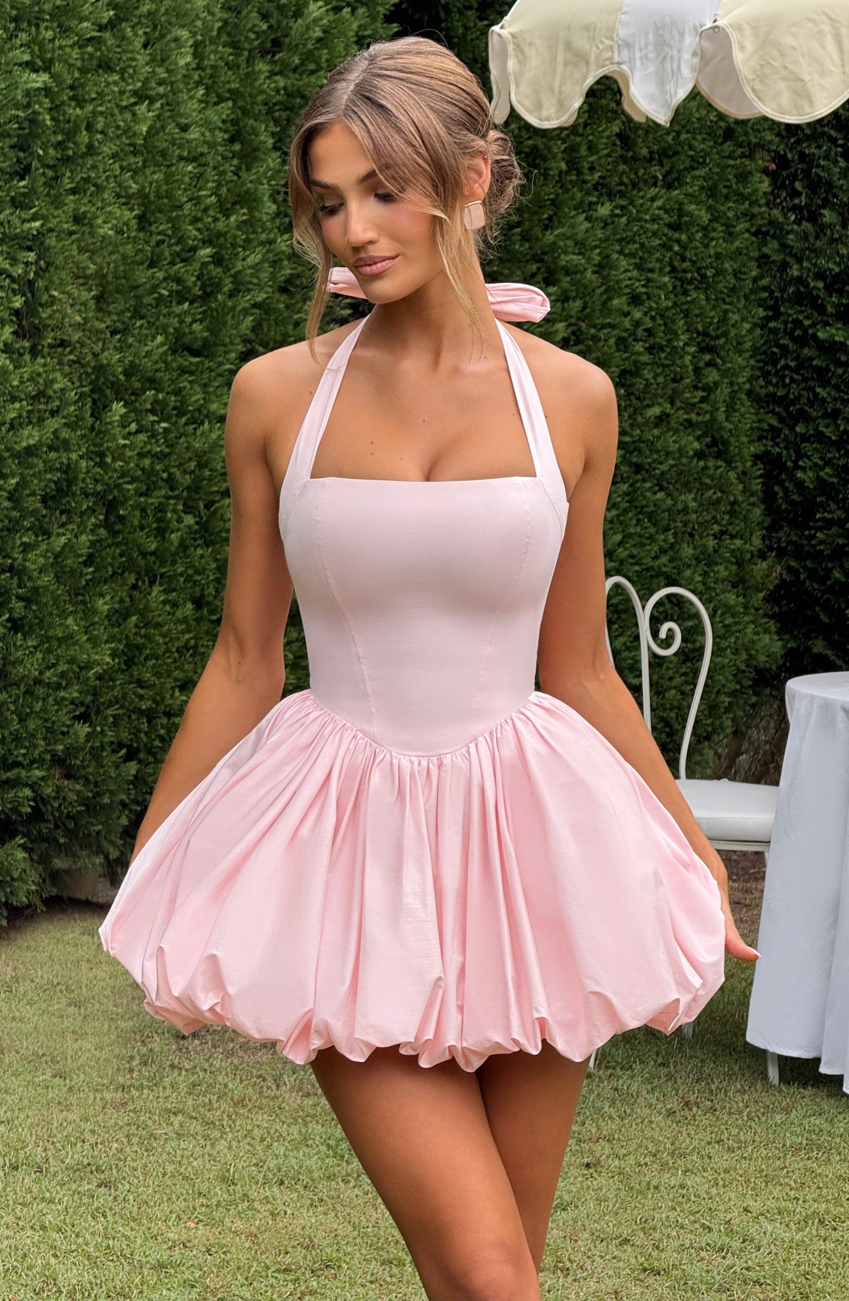 Maricia Mini Dress – Blush