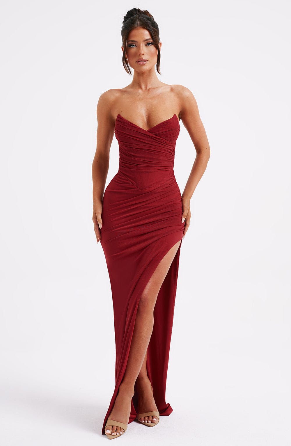 Giovanna Maxi Dress – Wine