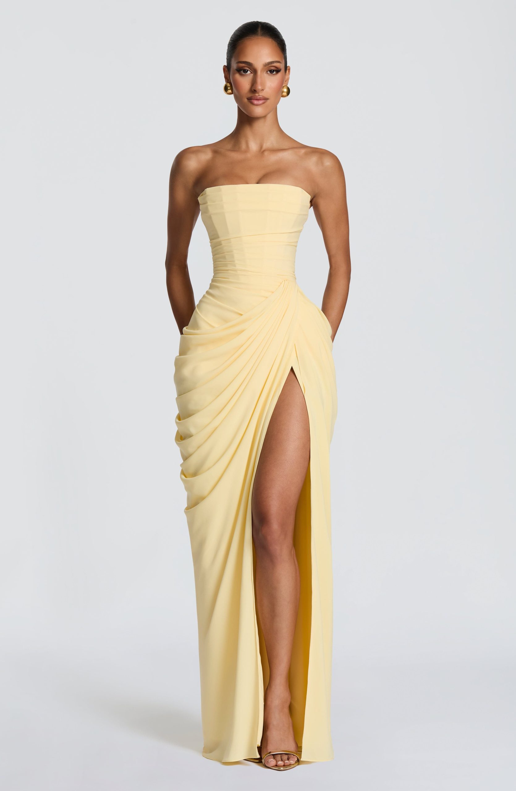 Cyra Maxi Dress – Lemon