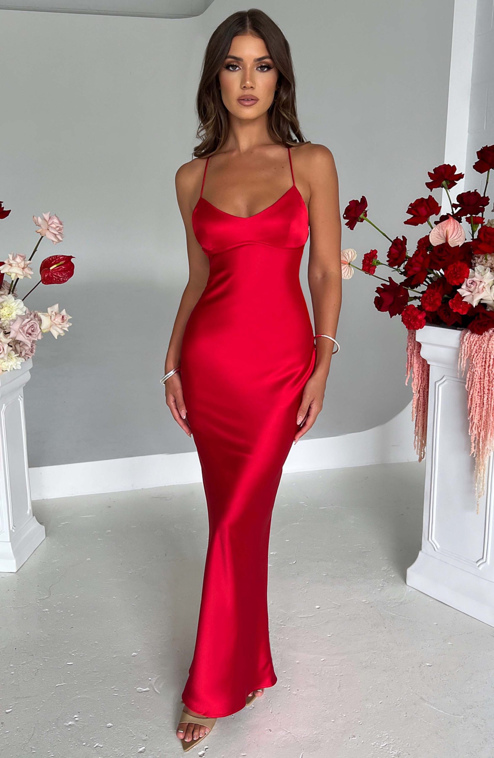 Malika Maxi Dress – Red
