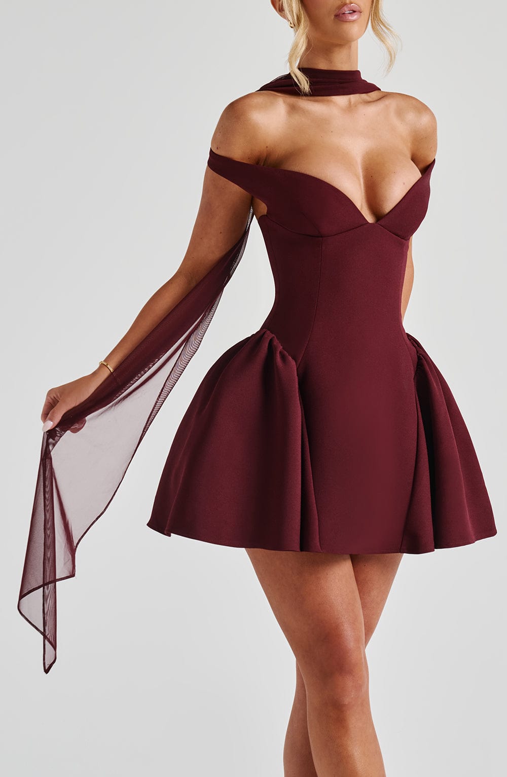 Ayla Scarf – Cherry Lacquer