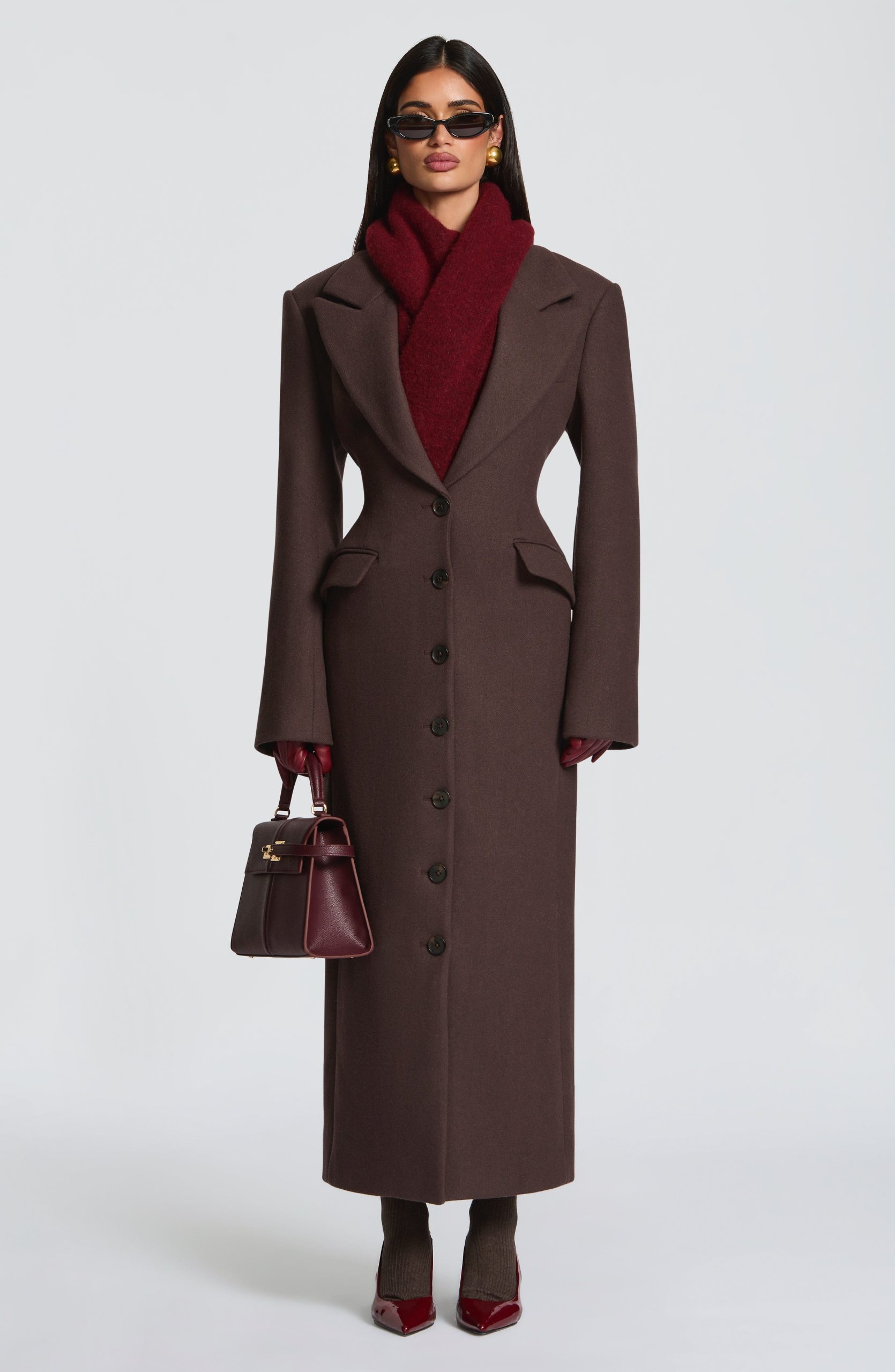 Ursula Coat – Plum Brown