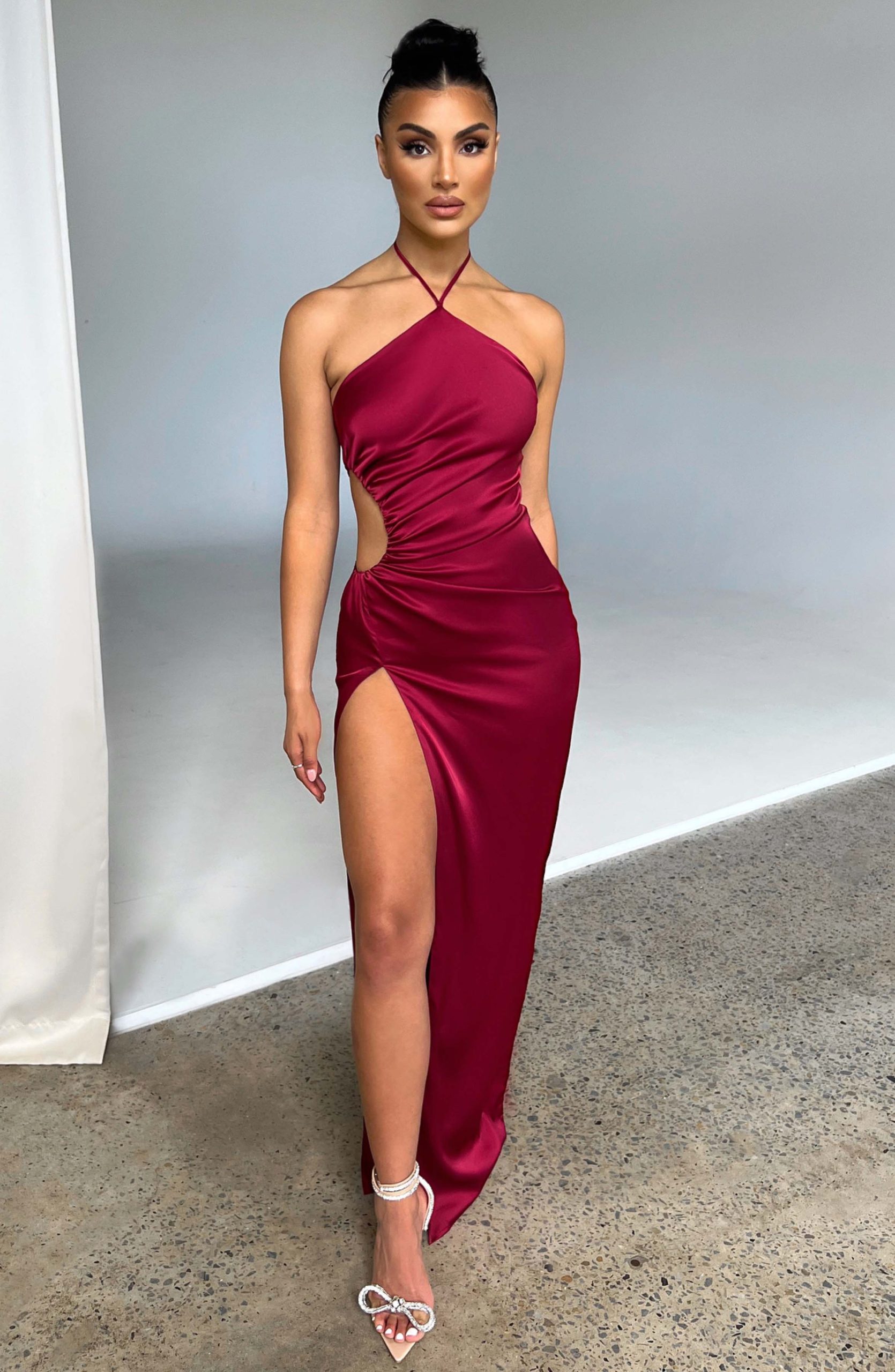 Vanessa Maxi Dress – Wine