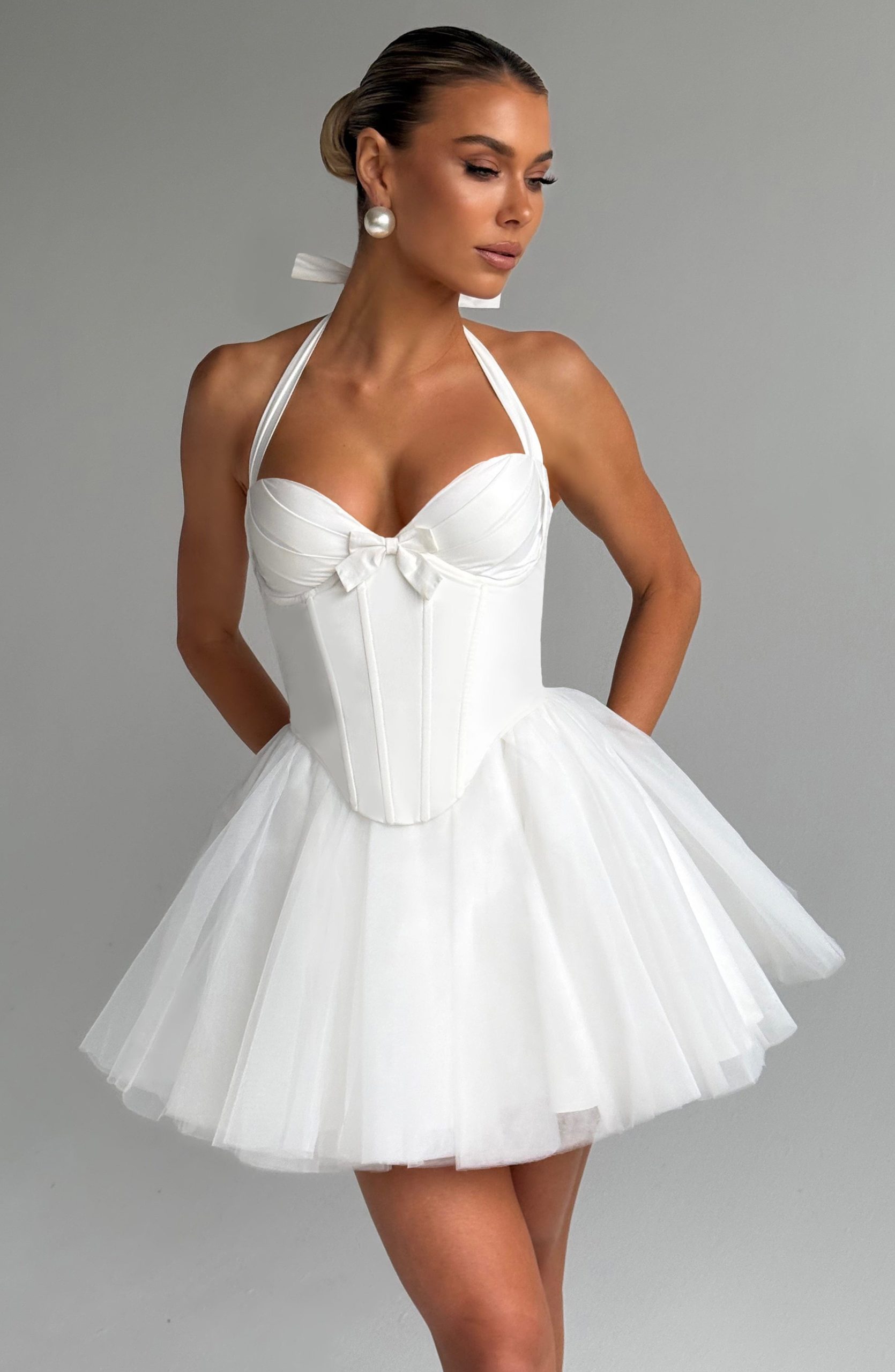 Keely Mini Dress – Ivory