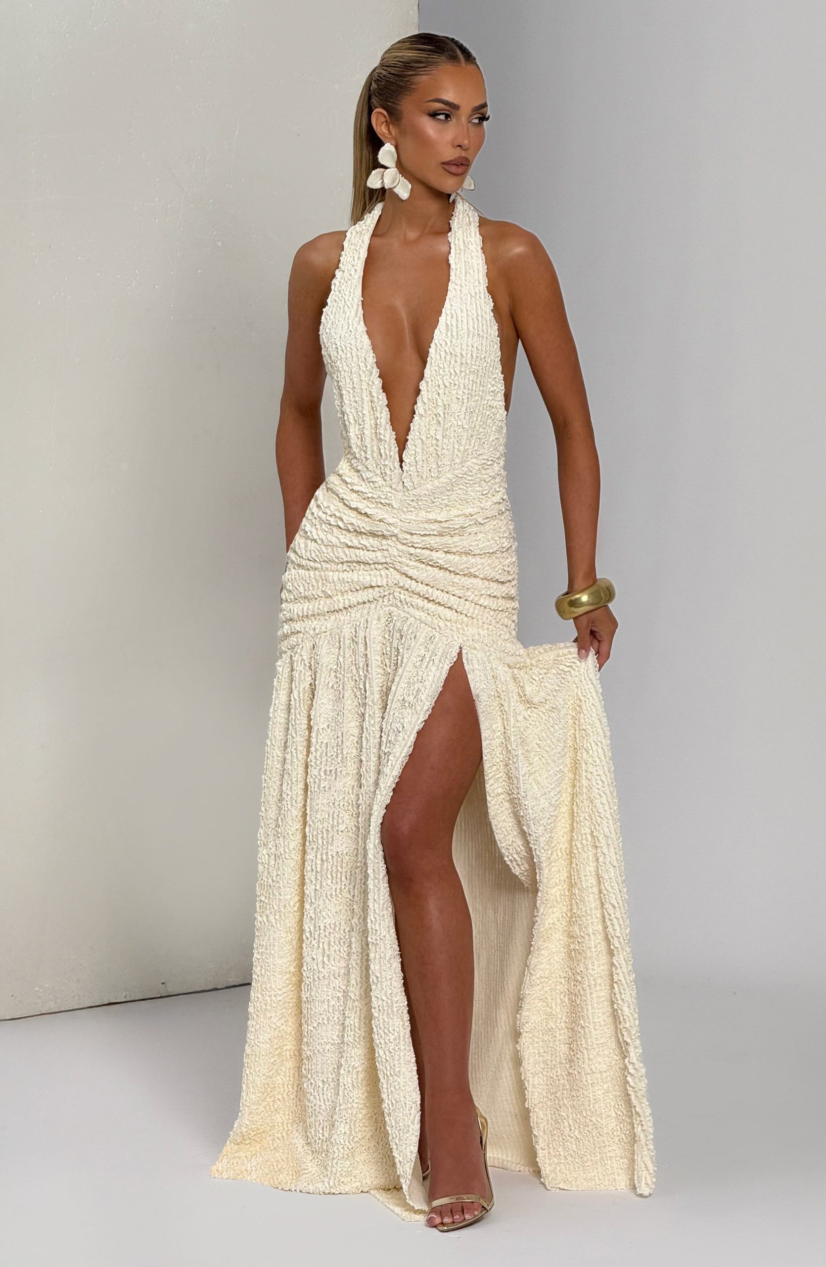 Minerva Maxi Dress – Ivory
