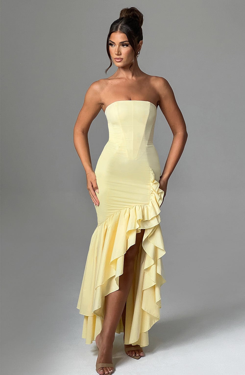 Angelina Maxi Dress – Lemon