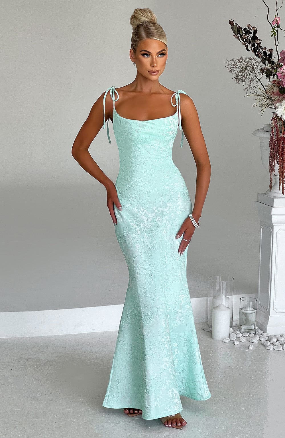 Whitney Maxi Dress – Mint