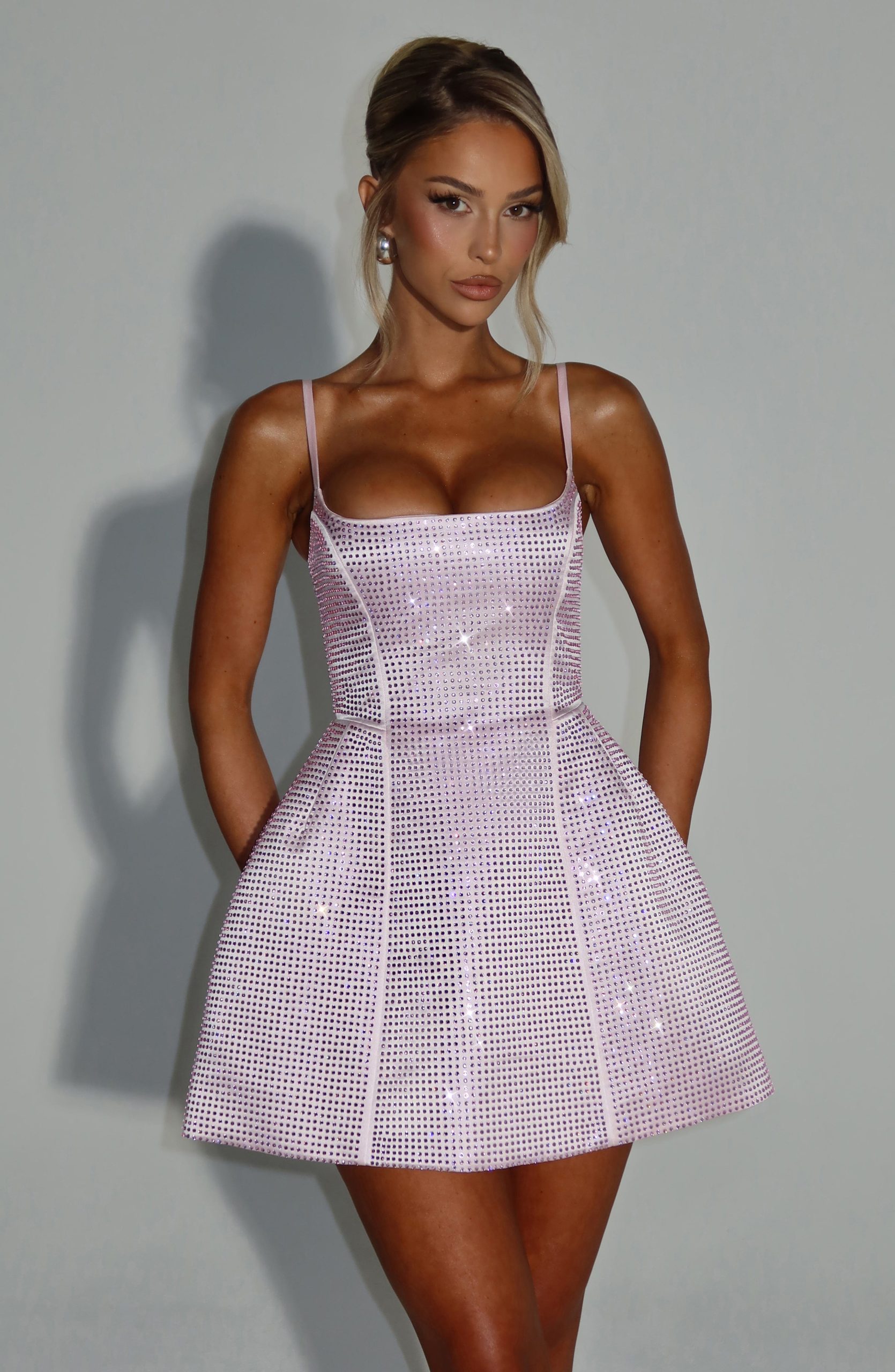 Emma Mini Dress – Blush