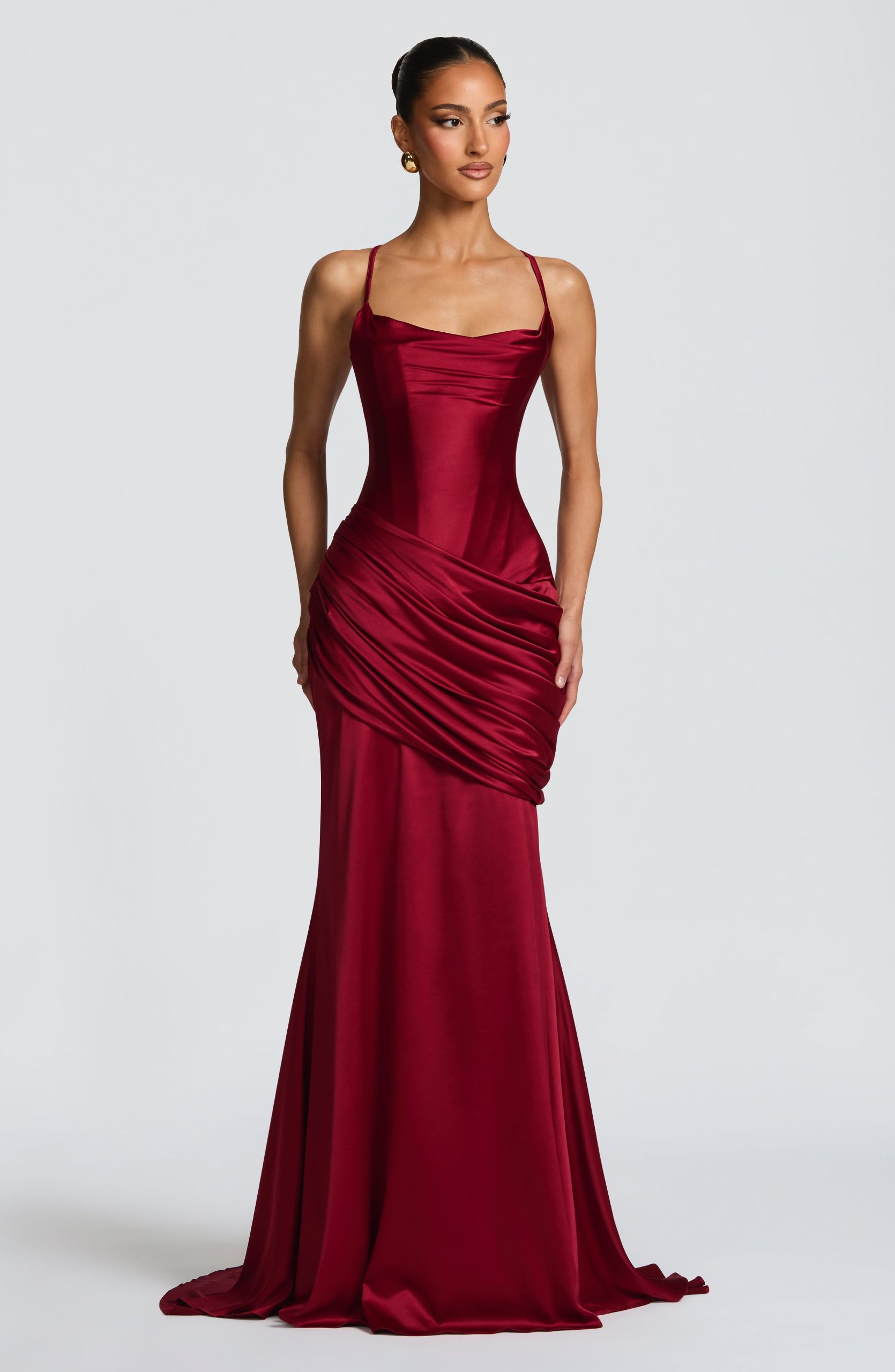Connie Gown – Burgundy