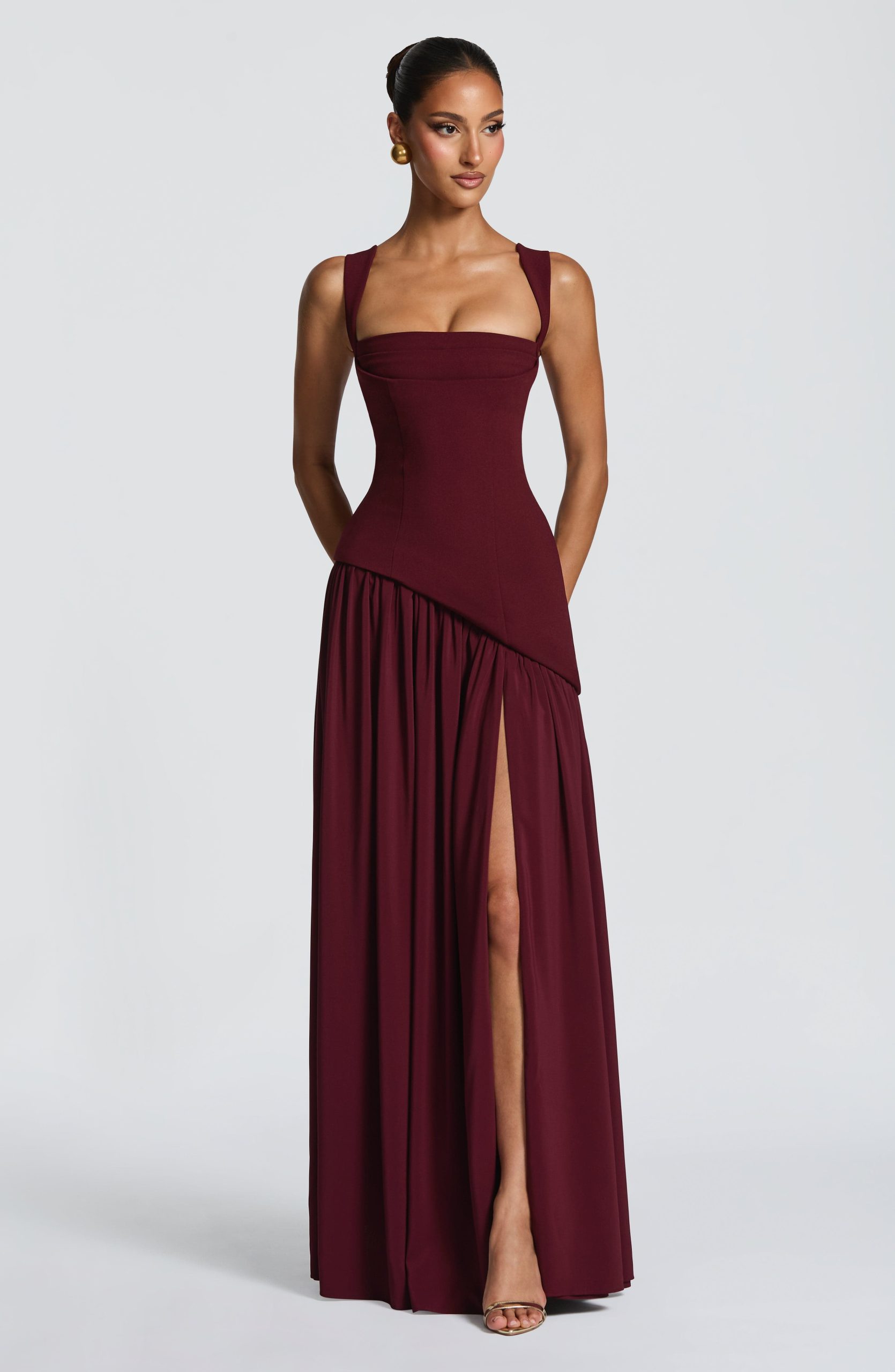 Tullulah Maxi Dress – Cherry Lacquer
