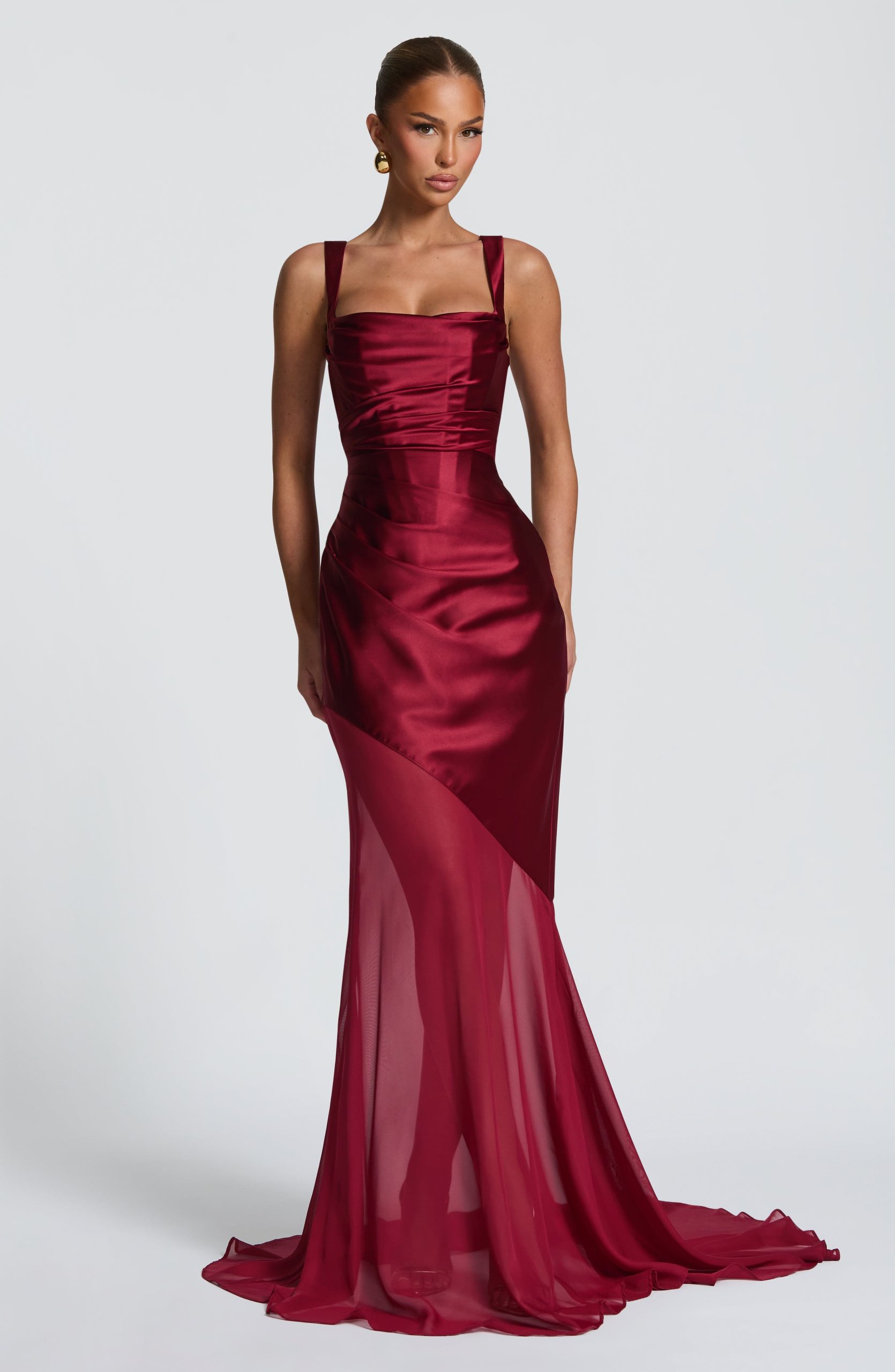 Eliza Gown – Burgundy
