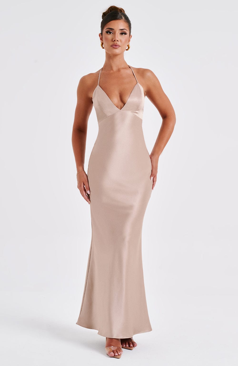 Delphine Maxi Dress – Champagne