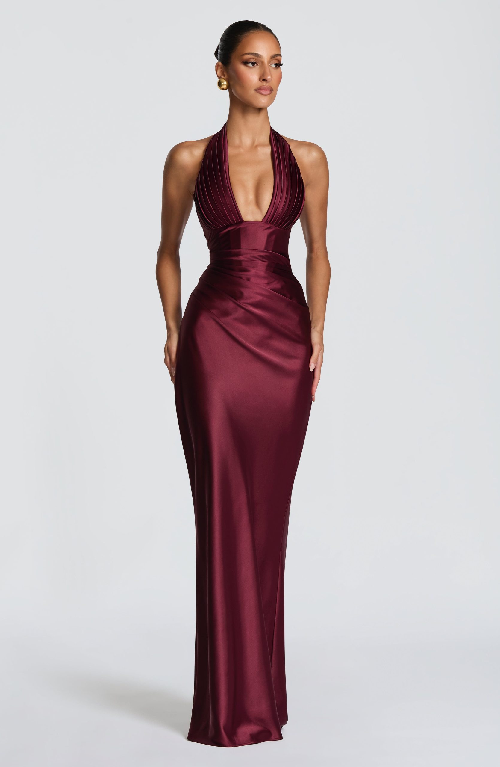 Elowen Maxi Dress – Cherry Lacquer