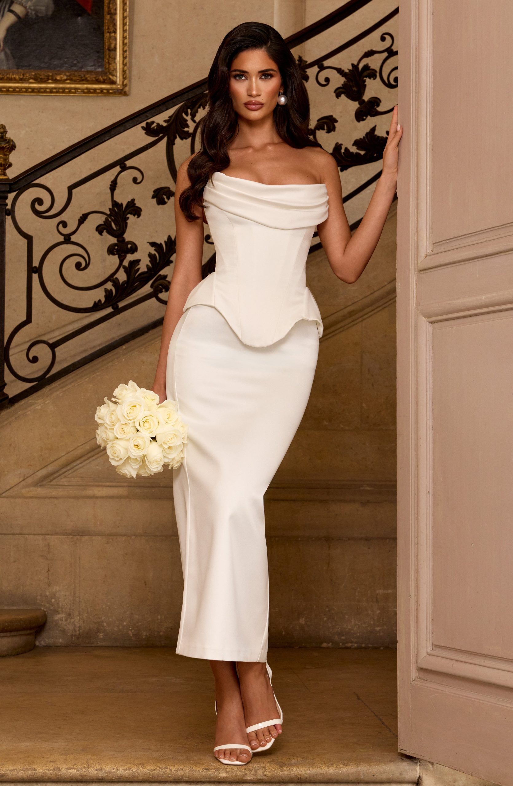 Calliope Midi Skirt – Ivory