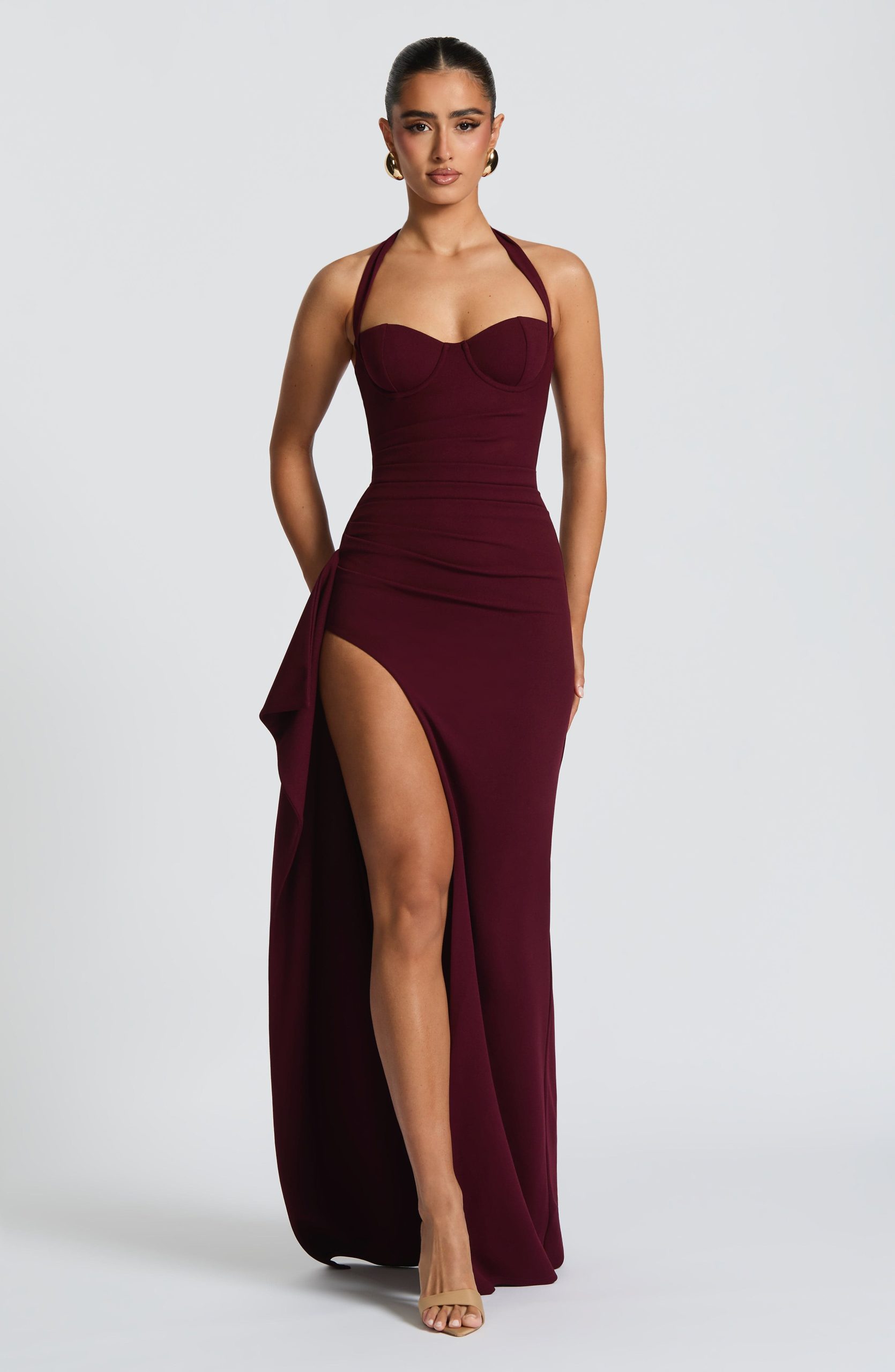 Genette Maxi Dress – Cherry Lacquer