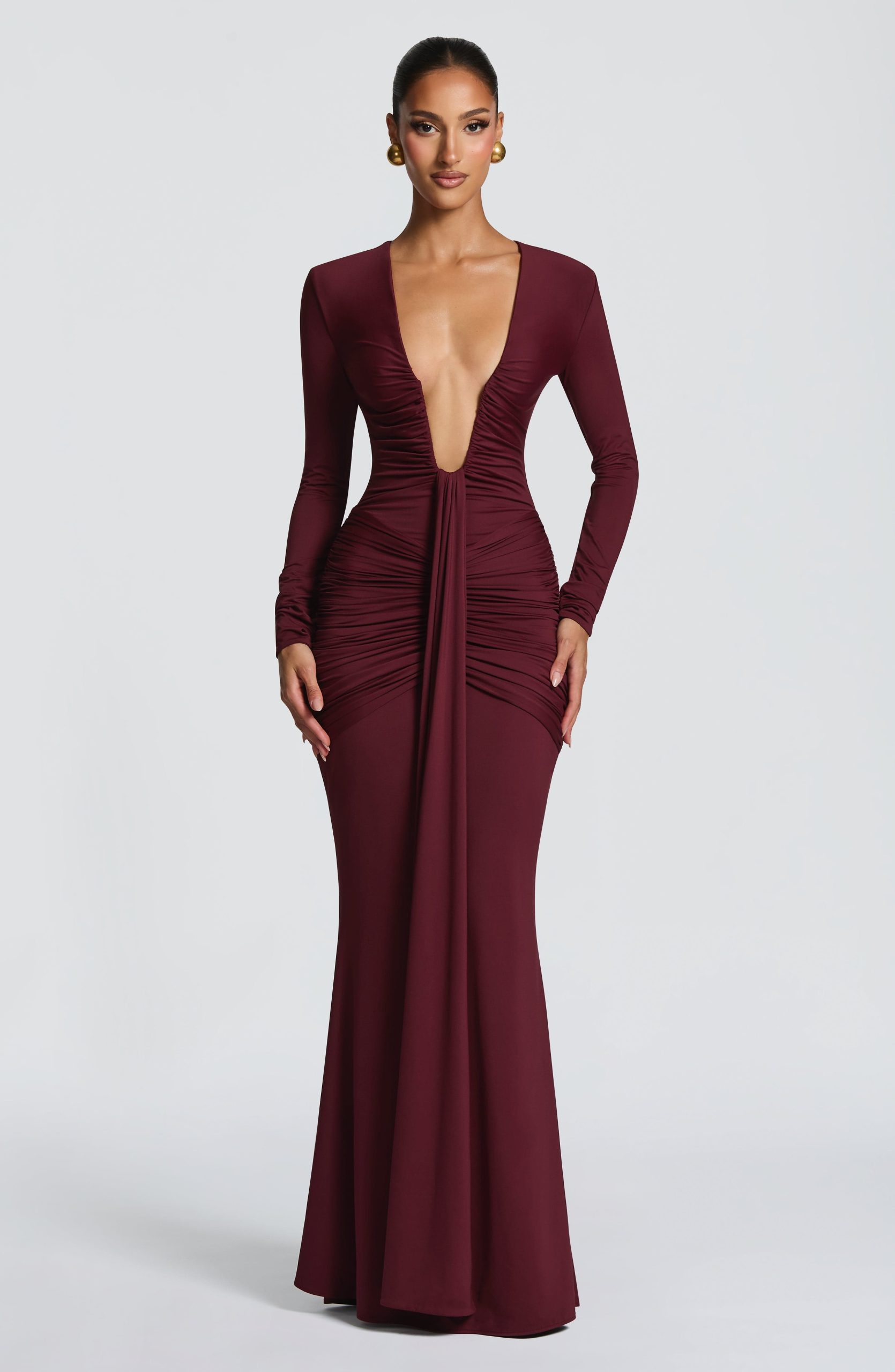 Tara Maxi Dress – Cherry Lacquer