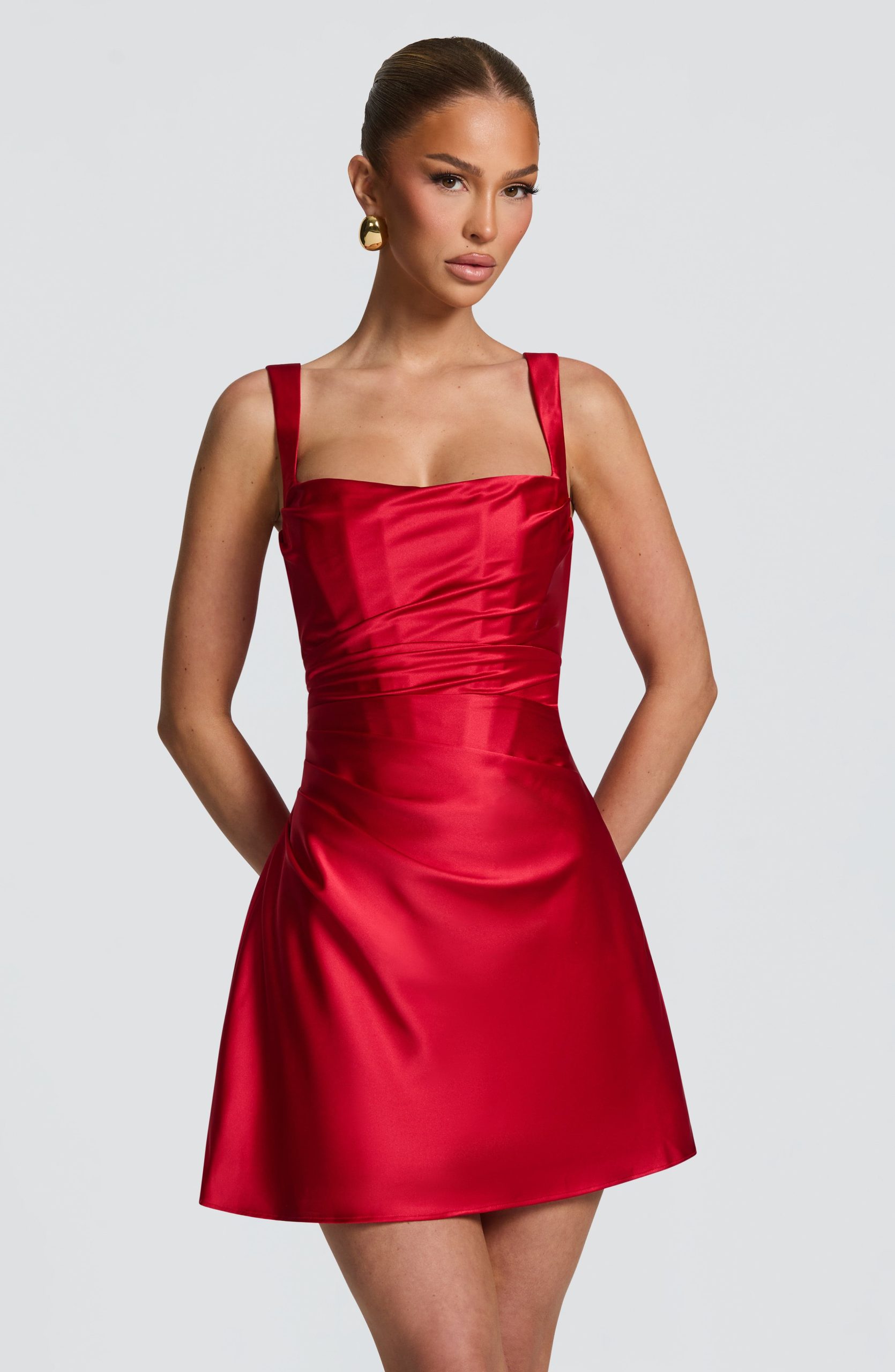 Calanthe Mini Dress – Red