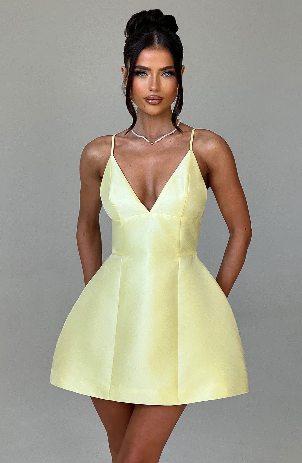 Nicole Mini Dress – Lemon