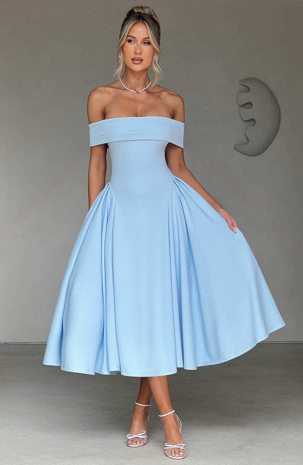 Miranda Midi Dress – Blue