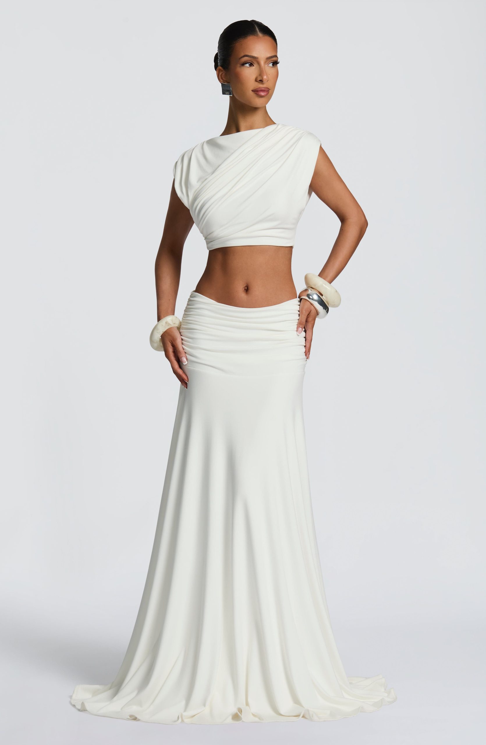 Paige Maxi Skirt – Ivory