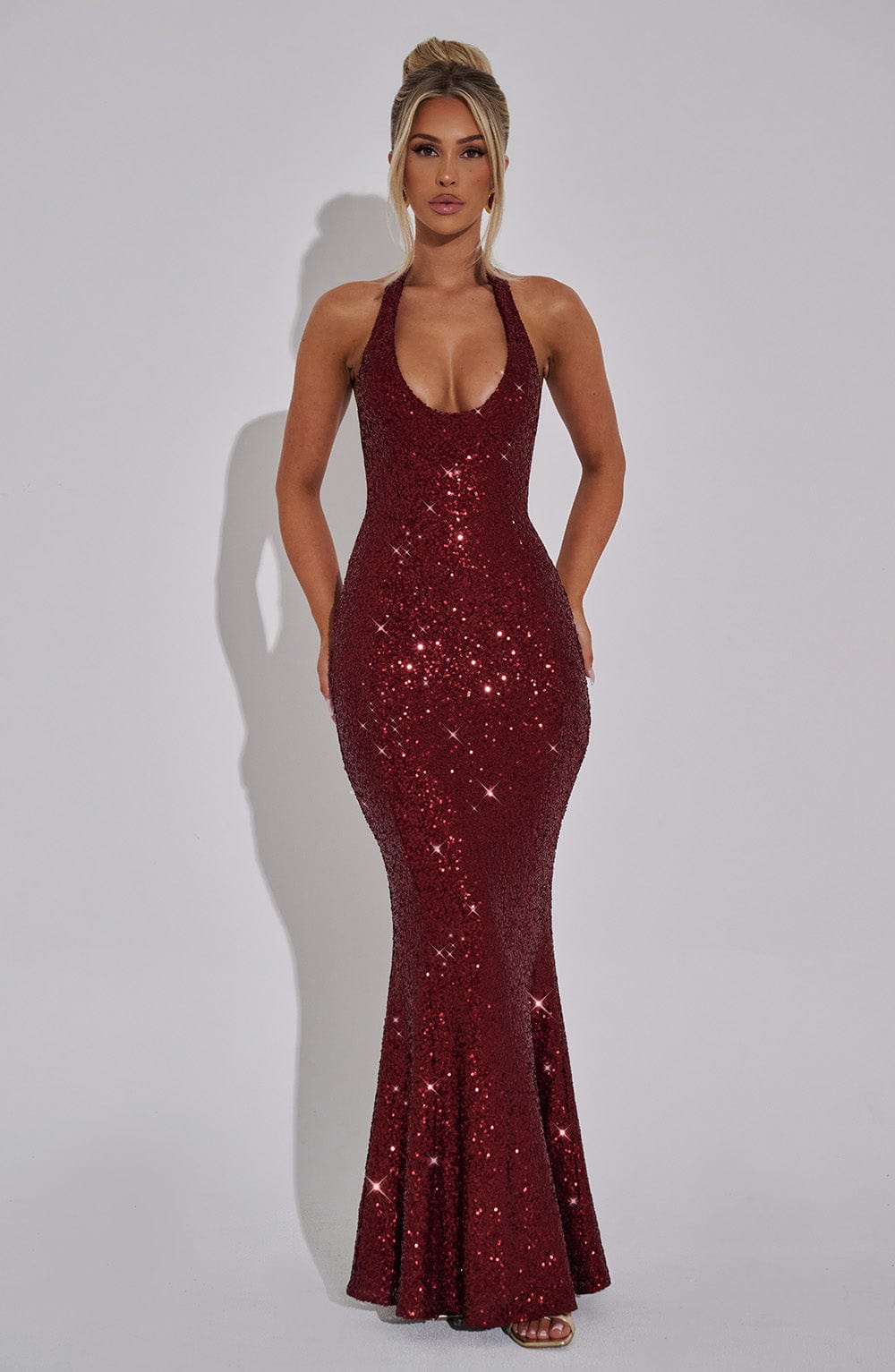 Odette Maxi Dress – Wine