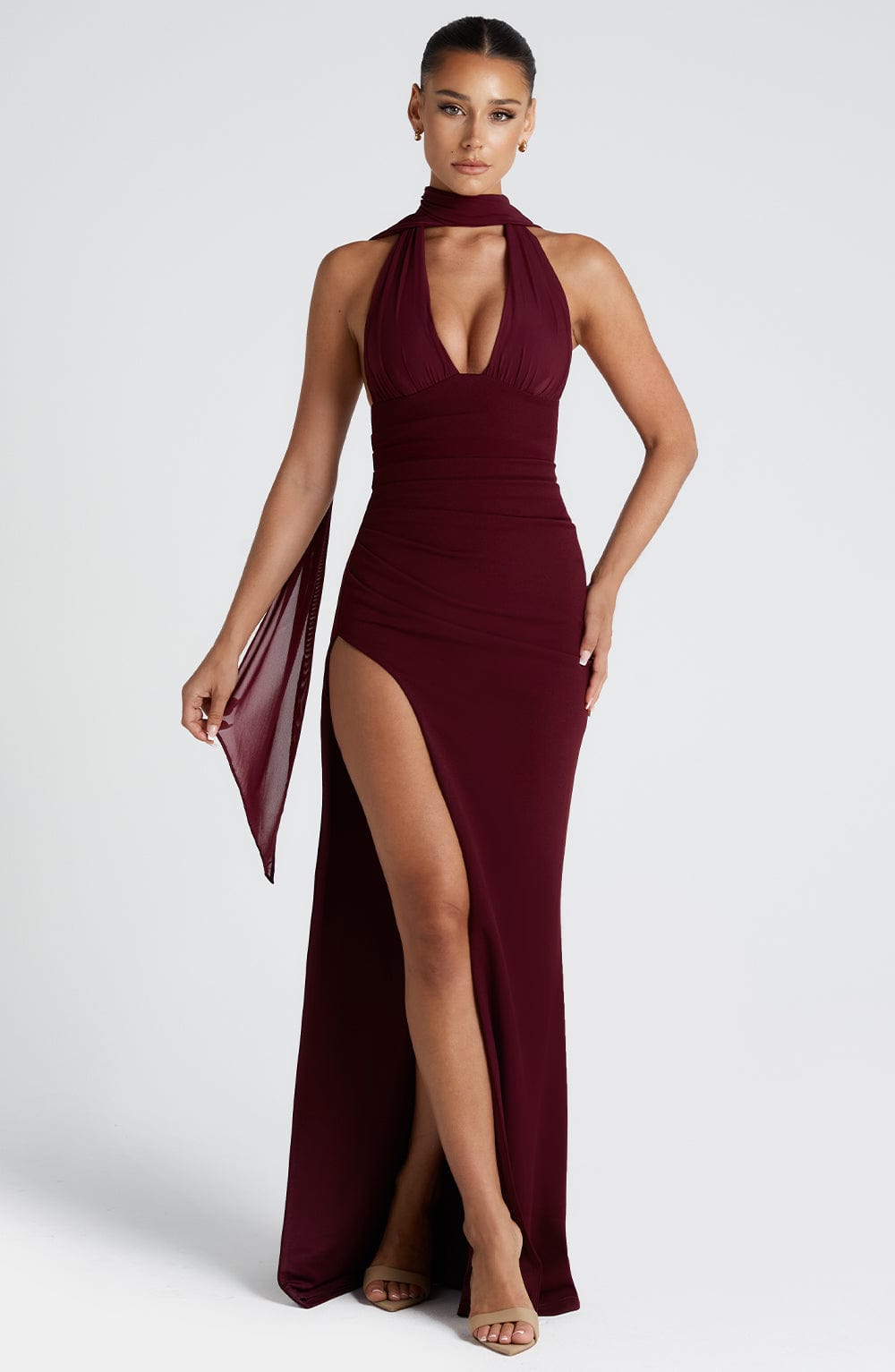 Paulina Maxi Dress – Cherry Lacquer