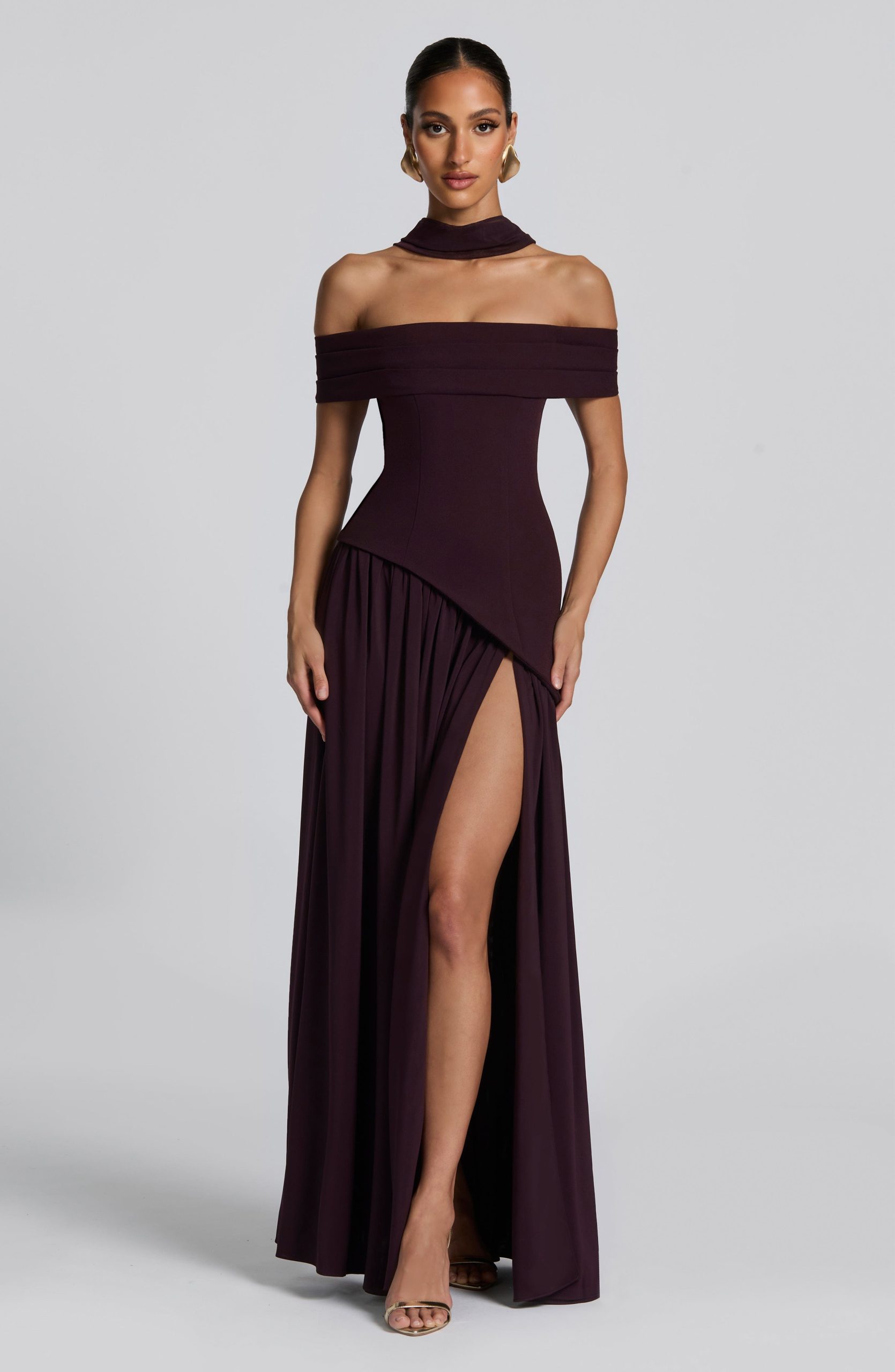 Delilah Maxi Dress – Plum