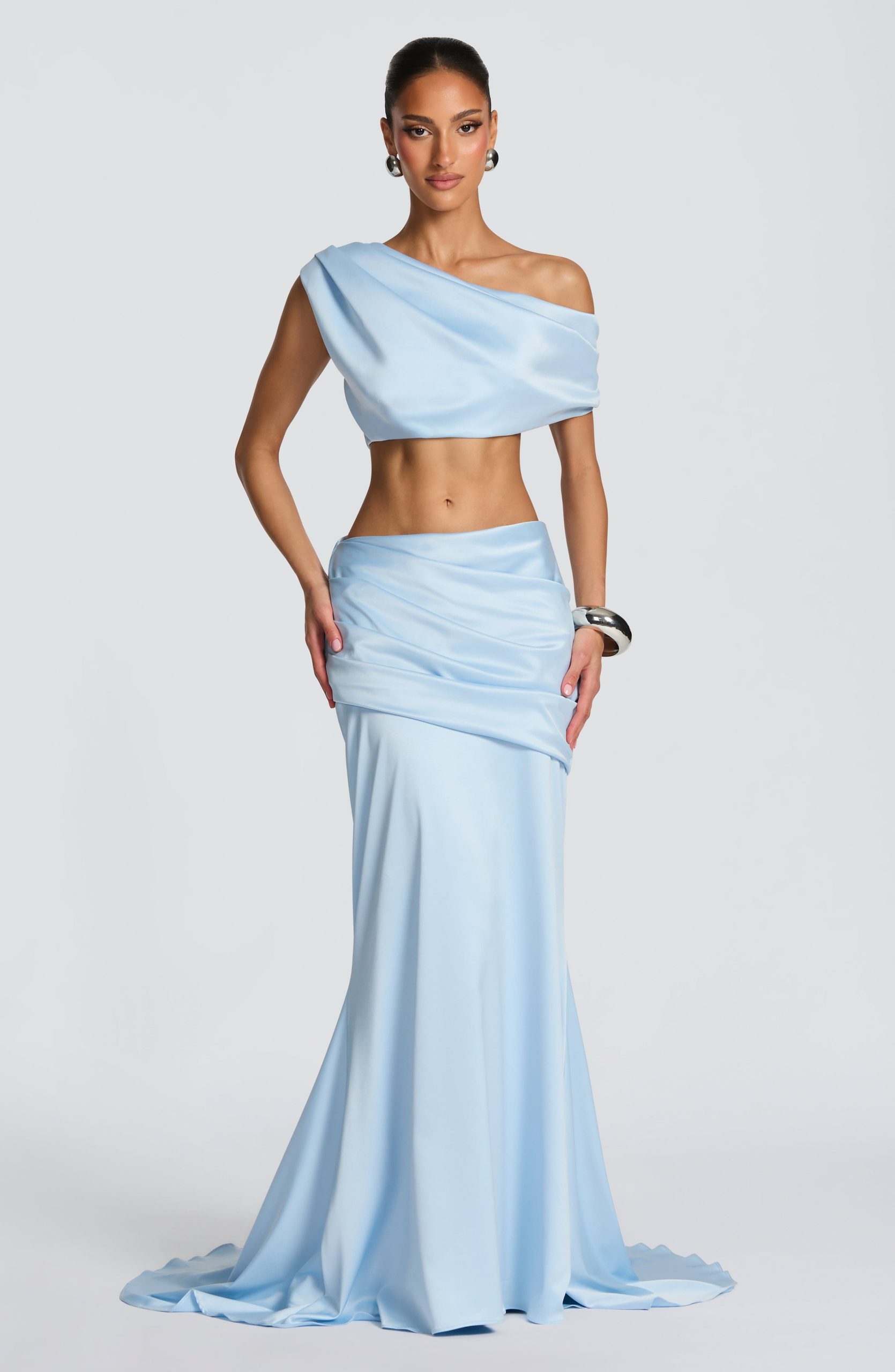 Claudette Maxi Skirt – Glacier Blue