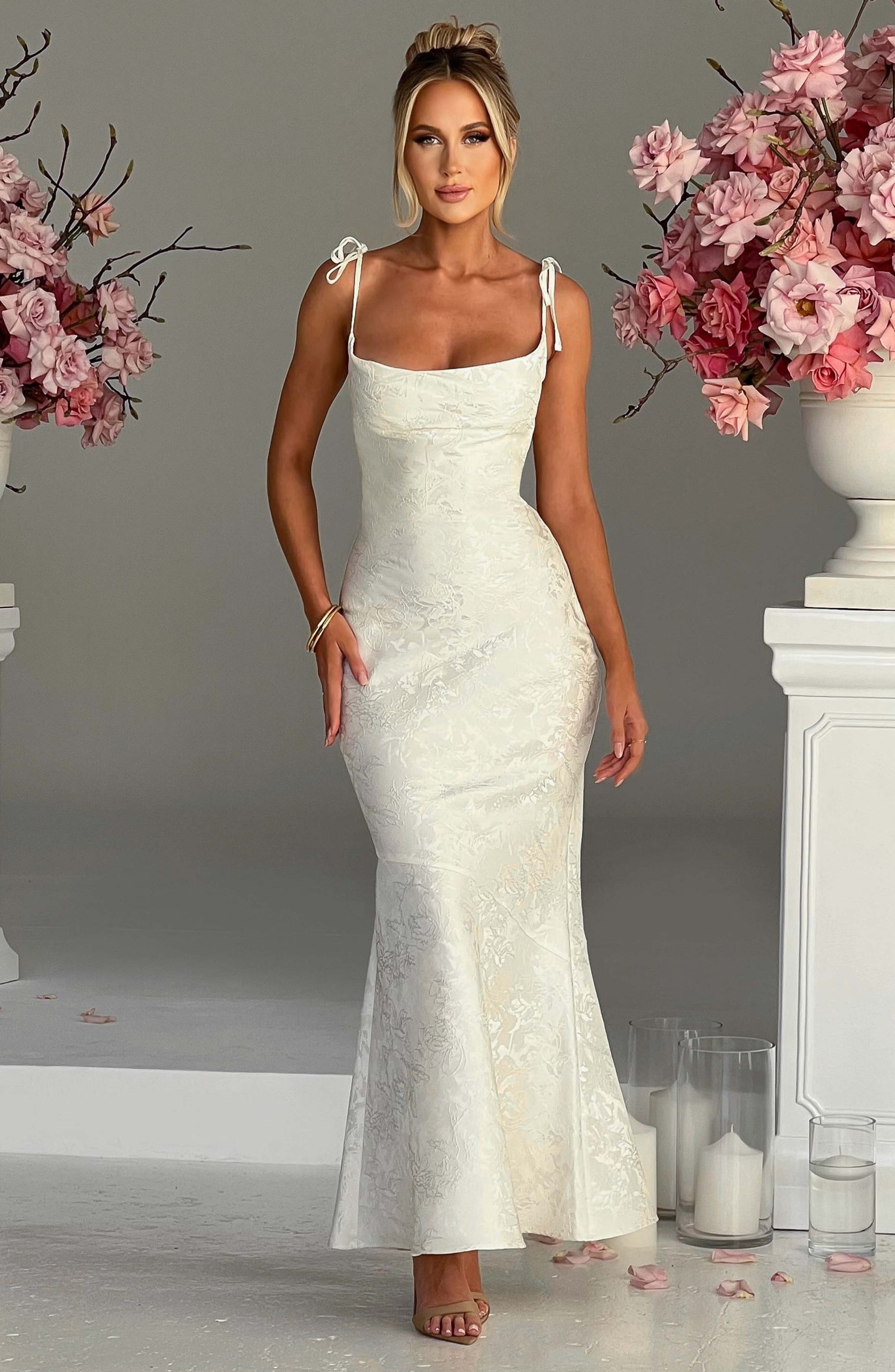 Whitney Maxi Dress – Ivory