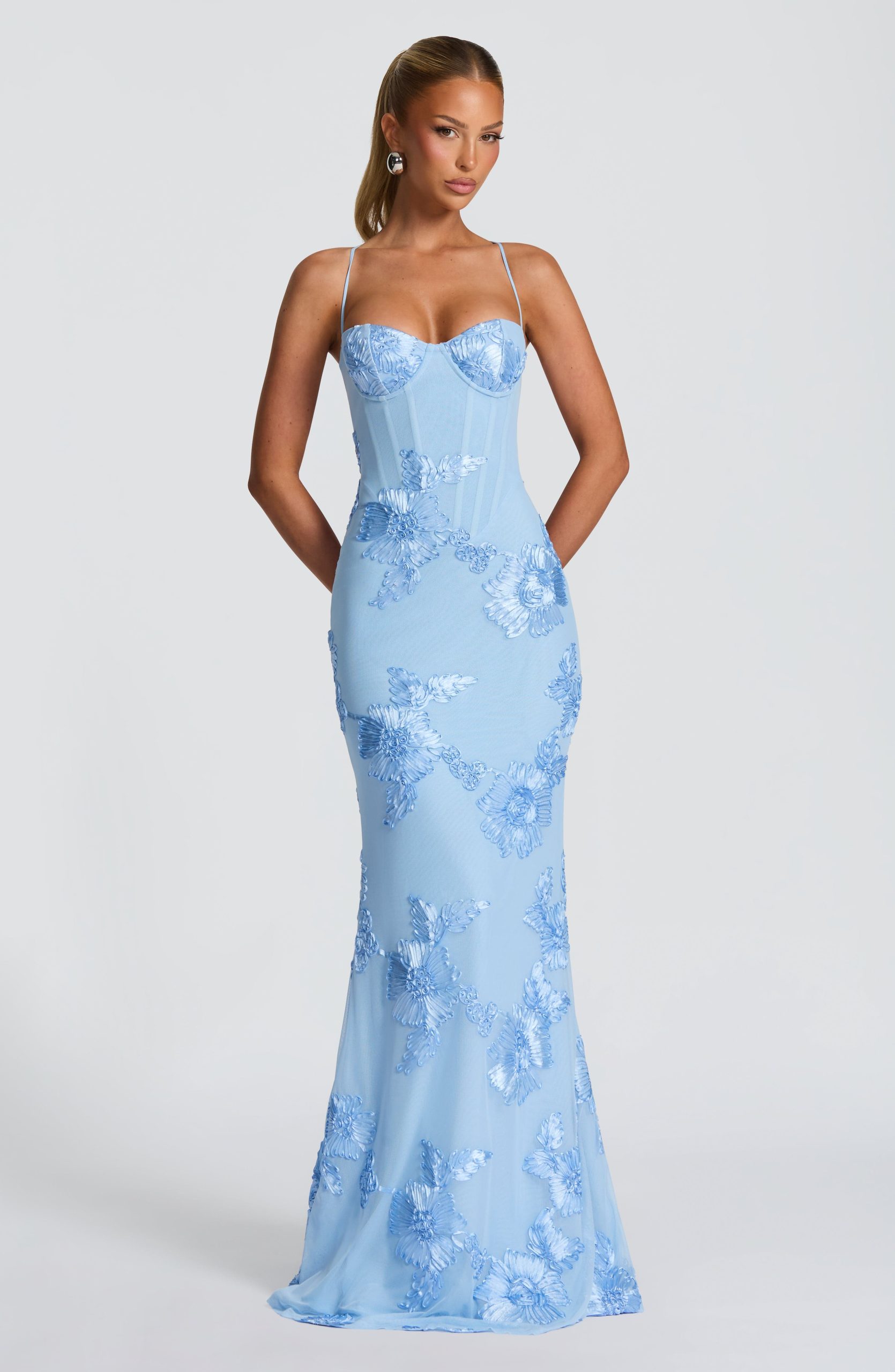 Nefertiti Maxi Dress – Glacier Blue