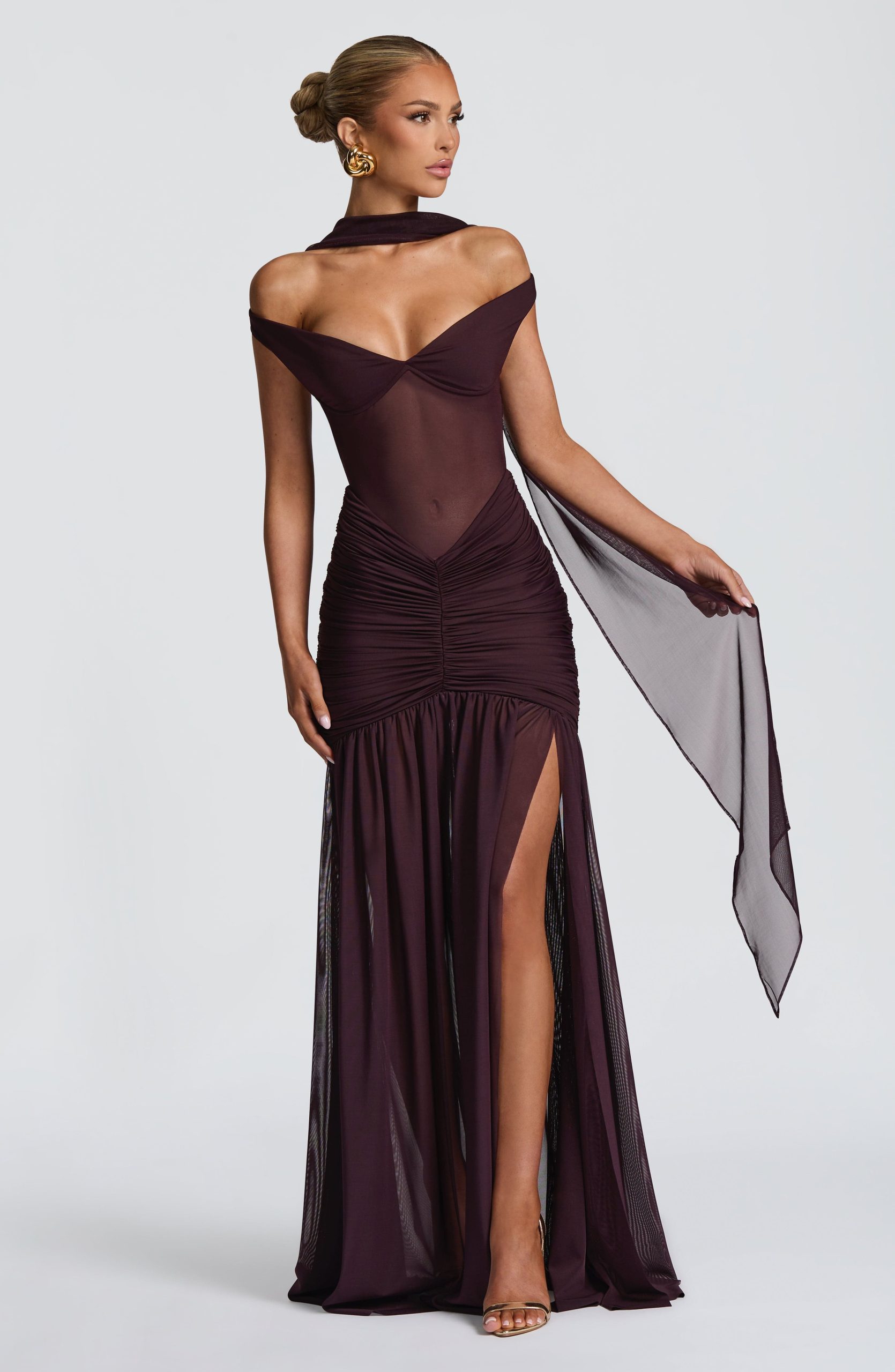 Alaia Maxi Dress – Plum