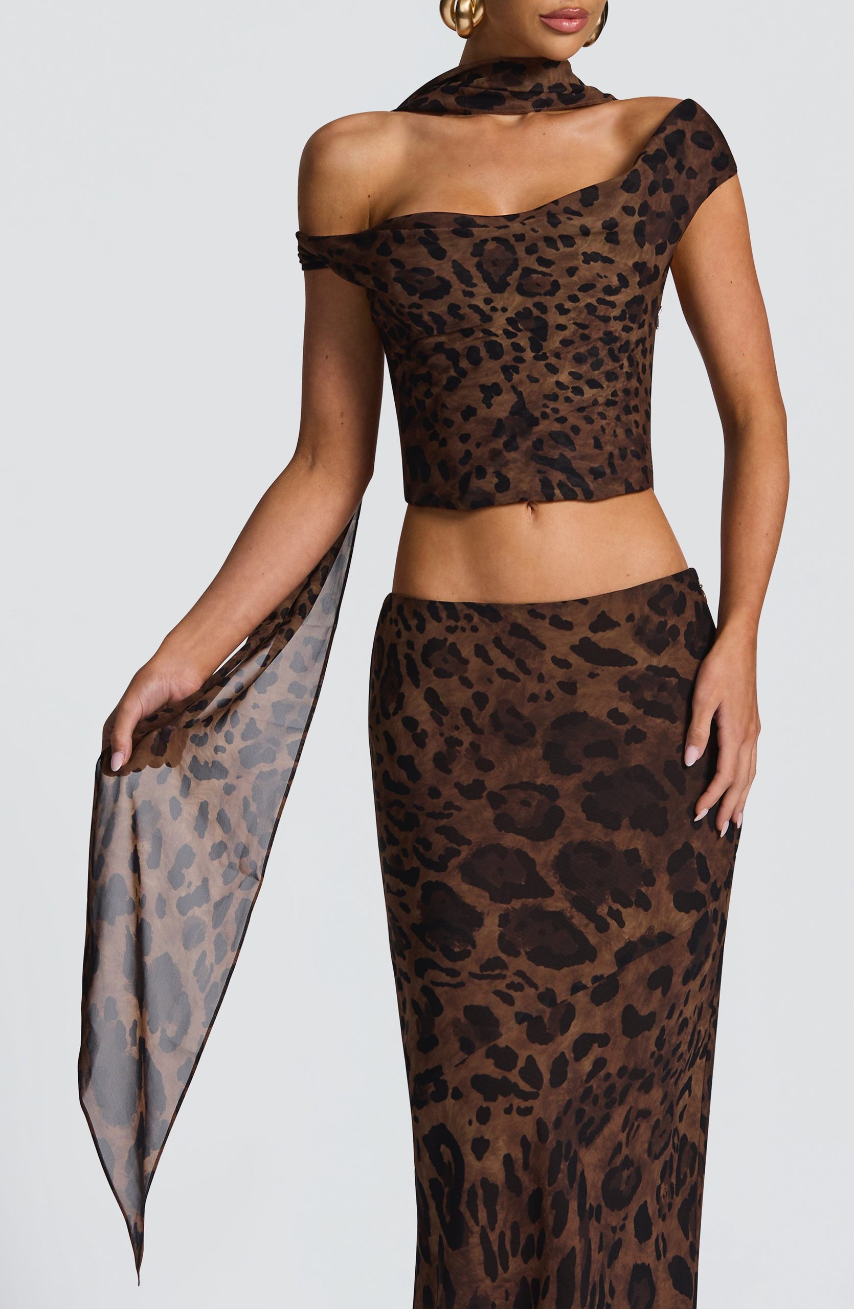Freda Scarf – Leopard Print