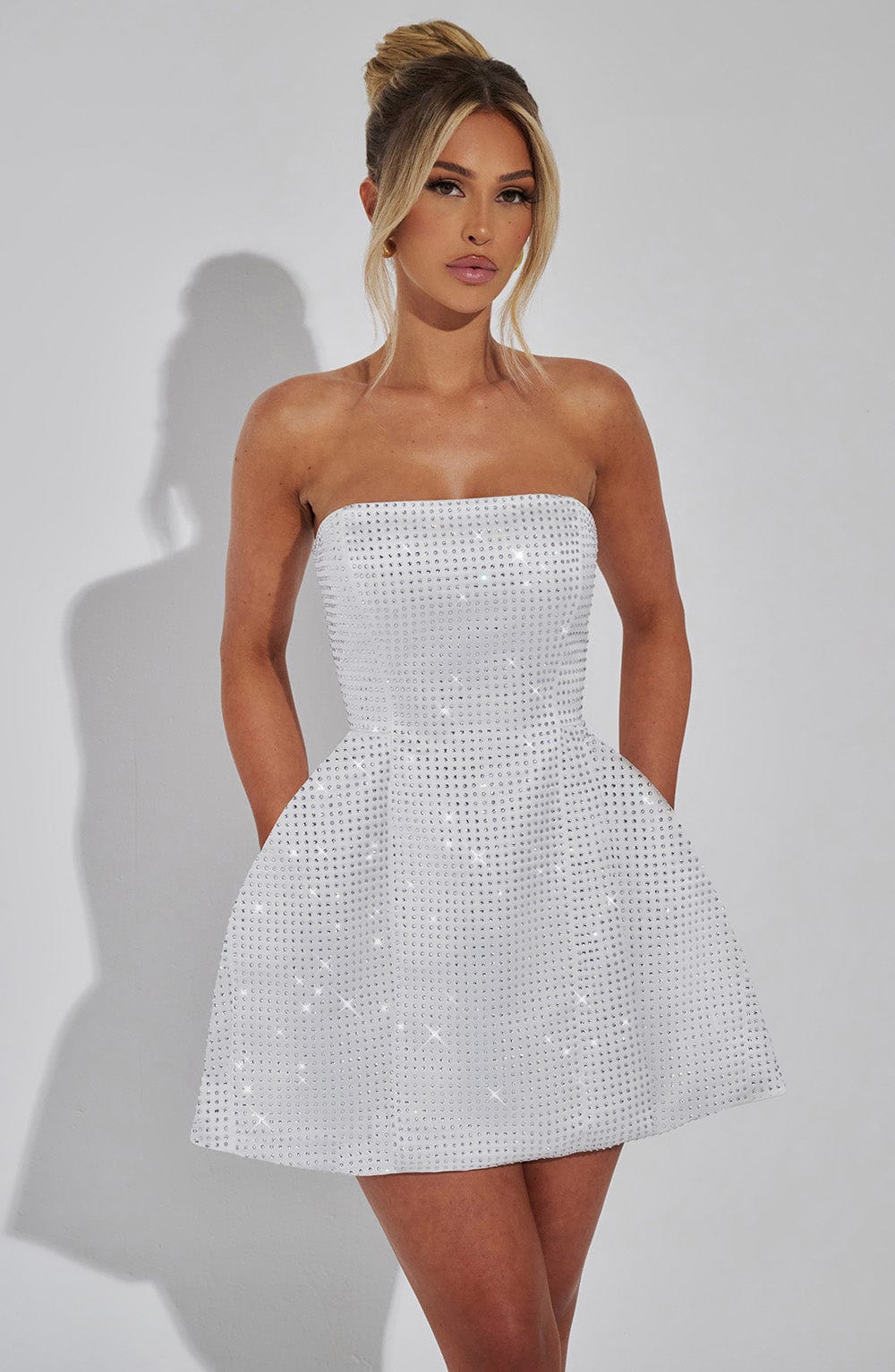 Paloma Mini Dress – Ivory